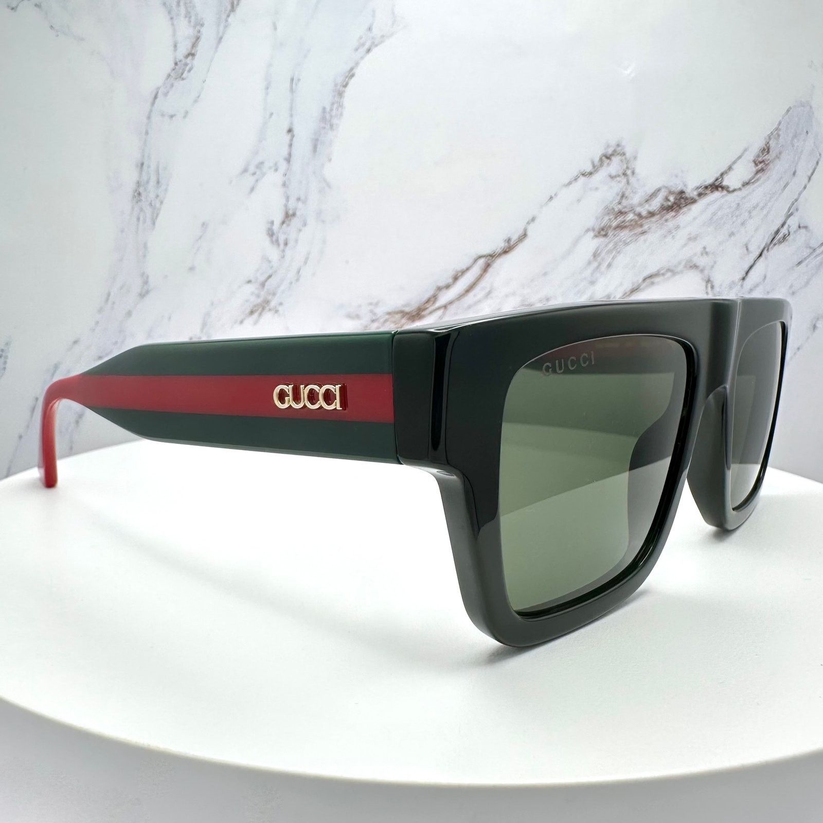 Gucci New GUCCI Sunglasses Black Classic Web Arm Authentic 2025 Size ONE SIZE - 10 Thumbnail