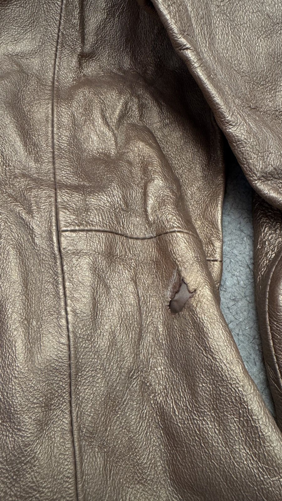 Vintage Grunge Punk Indian Rock Metal Leather Jacket Etro Valentino Size S / US 4 / IT 40 - 7 Thumbnail