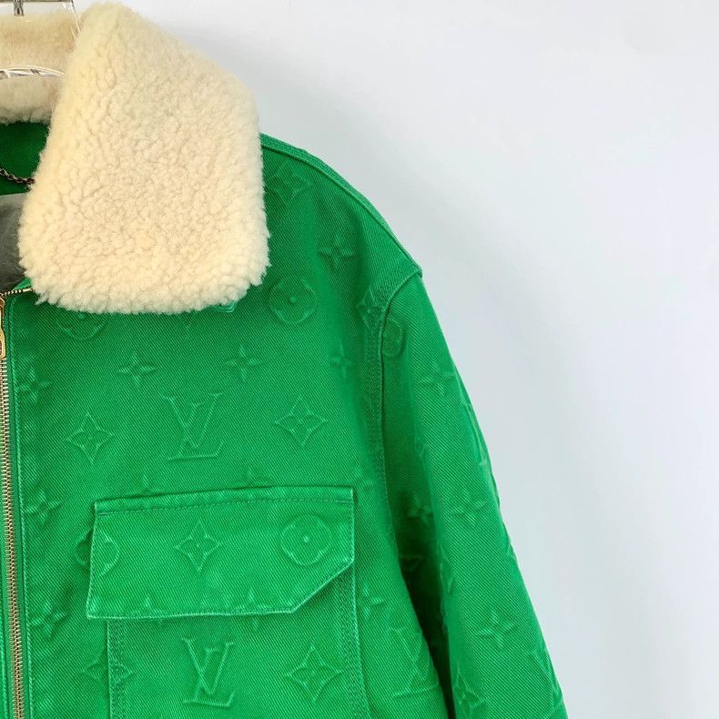Louis Vuitton Louis Vuitton Green Logo Embossed Jacket-2507 Size US L / EU 52-54 / 3 - 3 Thumbnail