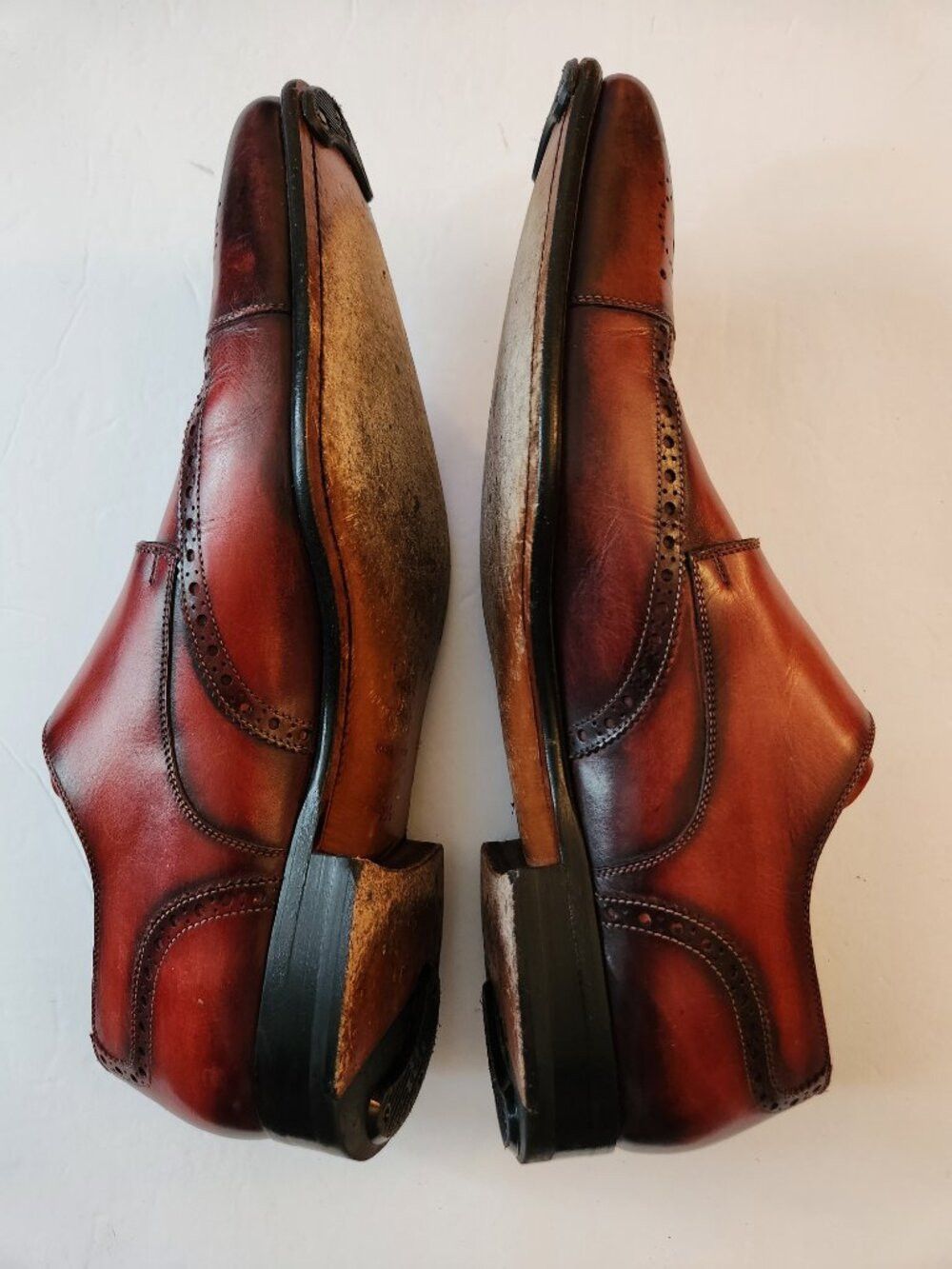 Other blue Sole men's leather dress shoes size:9.5 made in Spain Size US 9.5 / EU 42-43 - 12 Thumbnail