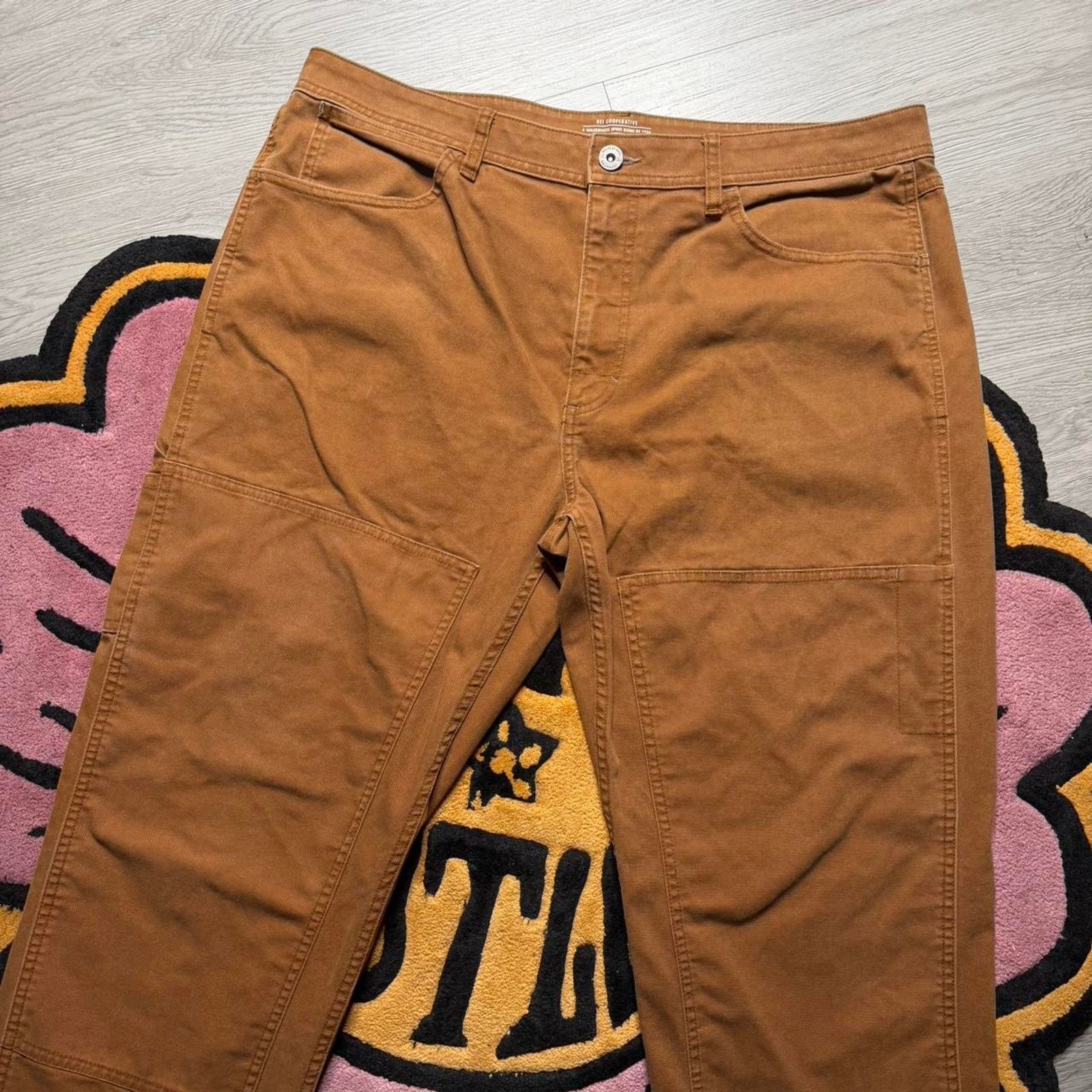 Rei Rei Cooperative Double Knee Trail Mountain Pants Size 40x32 Size US 40 / EU 56 - 2 Thumbnail