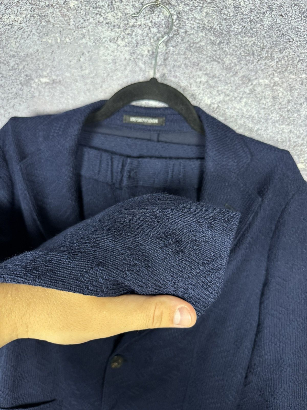 Emporio Armani Emporio Armani Women’s Blue Double Knit Lana Wool Suits Size M / US 6-8 / IT 42-44 - 10 Thumbnail