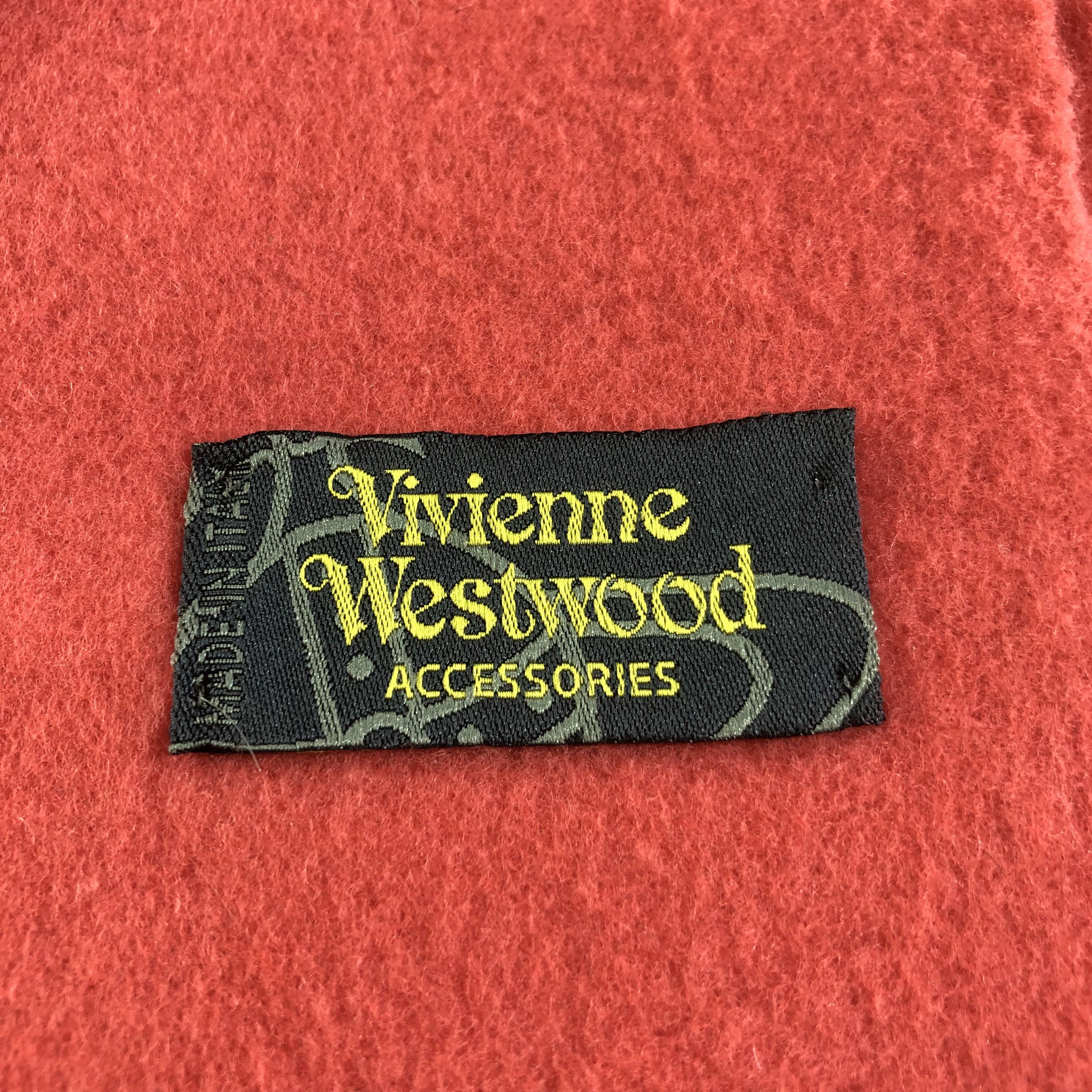 Vivienne Westwood Vivienne Westwood Plain Wool Scarf Muffler V1678 Size ONE SIZE - 5 Thumbnail