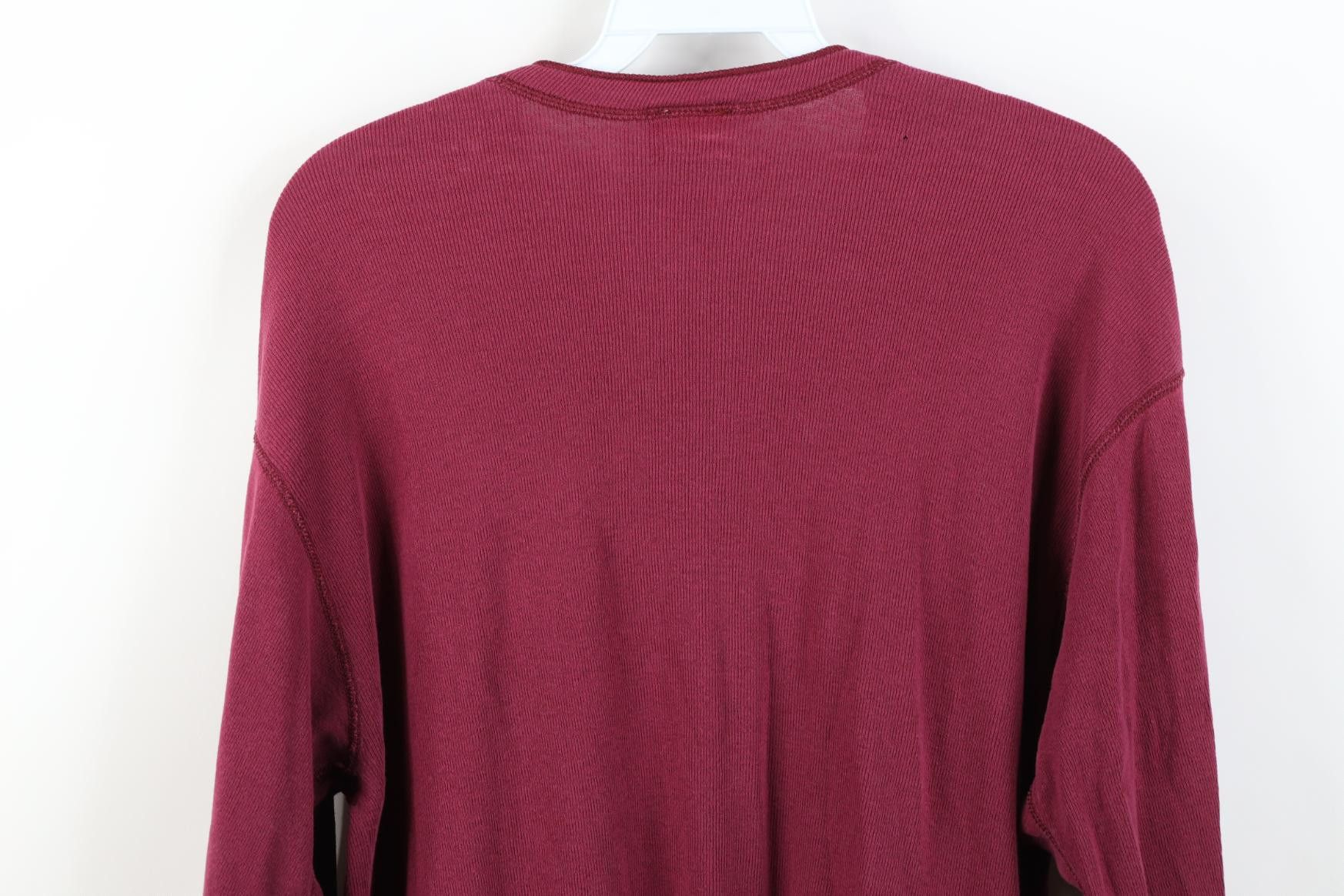 Harley Davidson Vintage 90s Harley Davidson Ribbed Knit Henley T-Shirt USA Size US L / EU 52-54 / 3 - 17 Thumbnail