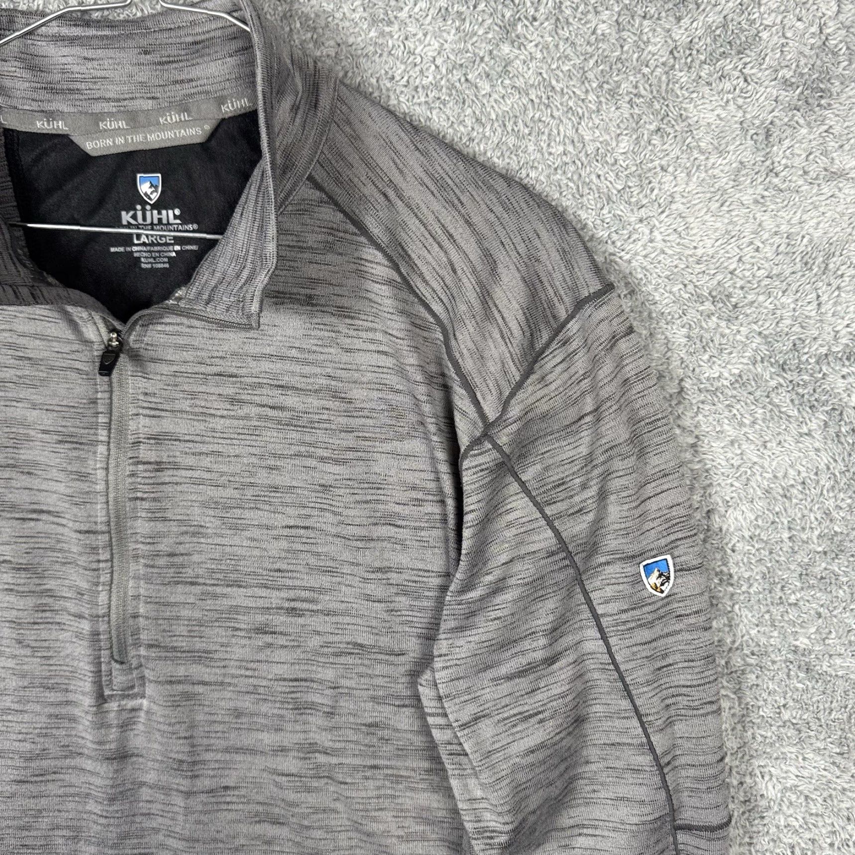 Vintage Kuhl Alloy Shirt Mens L Heather Gray 1/4 Zip Outdoor Casual Hiking Baselayer Shirt Size US L / EU 52-54 / 3 - 5 Thumbnail