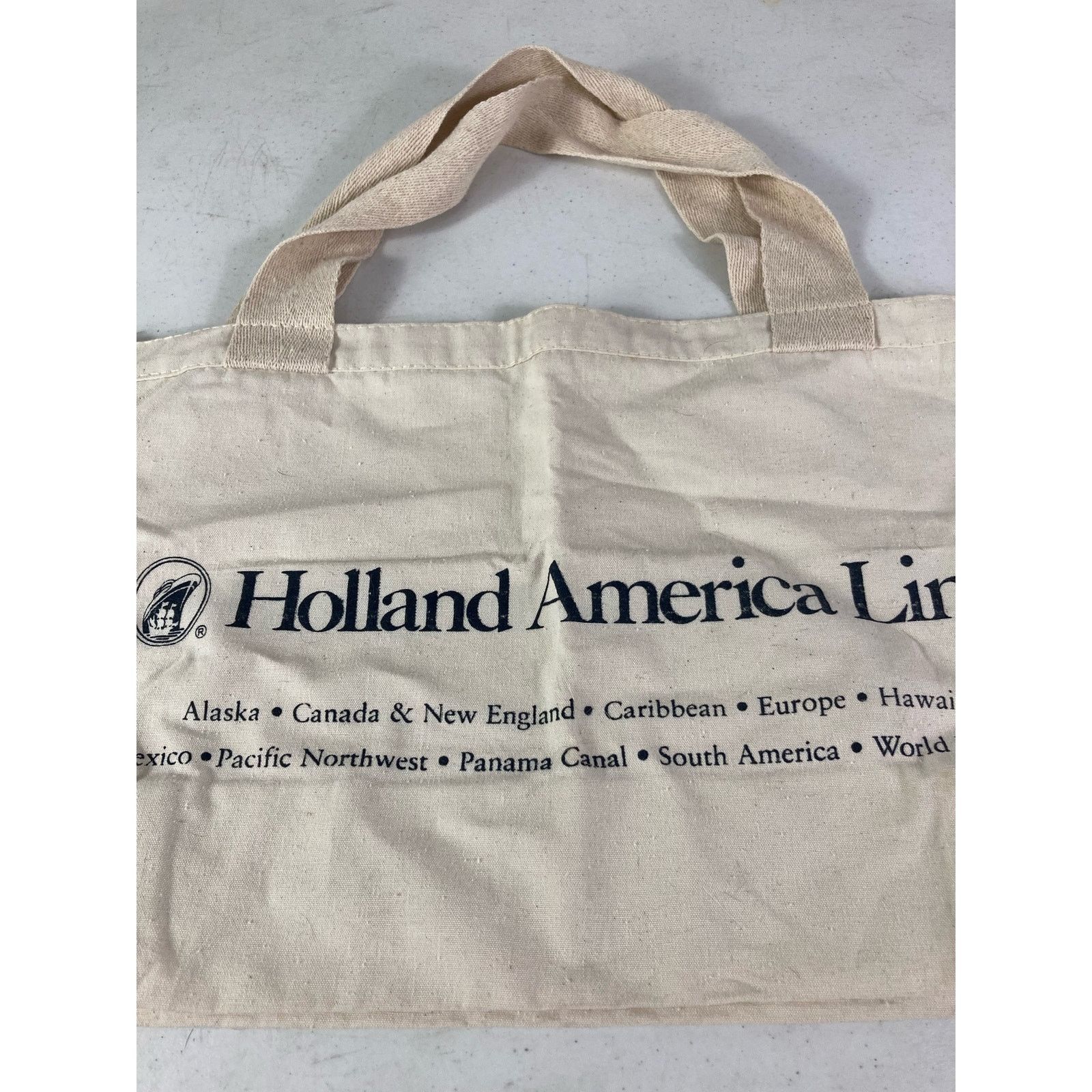 Other Vintage Tote Bag Holland America Travel Line Carry Adult Size ONE SIZE - 10 Thumbnail
