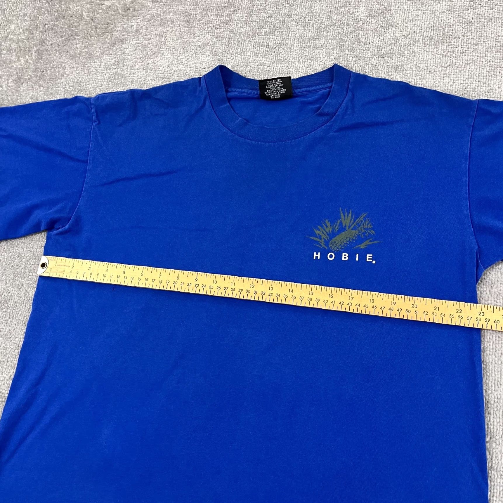 Vintage VINTAGE Hobie Shirt Mens Large Blue Hawaiian Surf Skate Beach Graphic T Made in USA Size US L / EU 52-54 / 3 - 5 Thumbnail