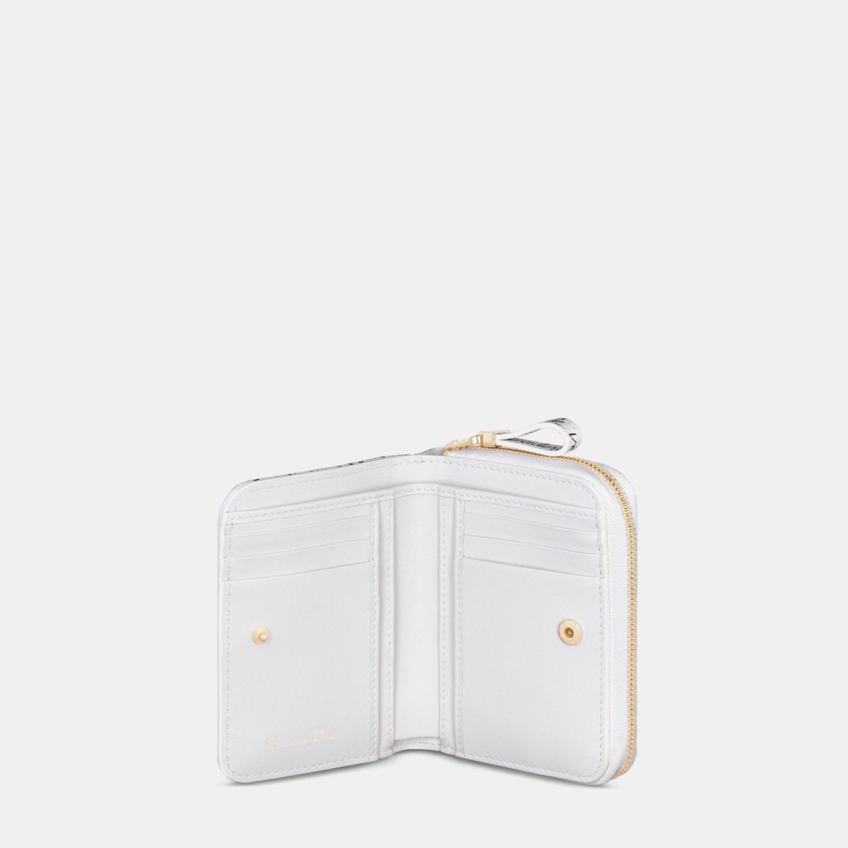 Dior o1bcso1str0226 Size:OS/Caro Scarlet Wallet in White/Black Size ONE SIZE - 4 Thumbnail