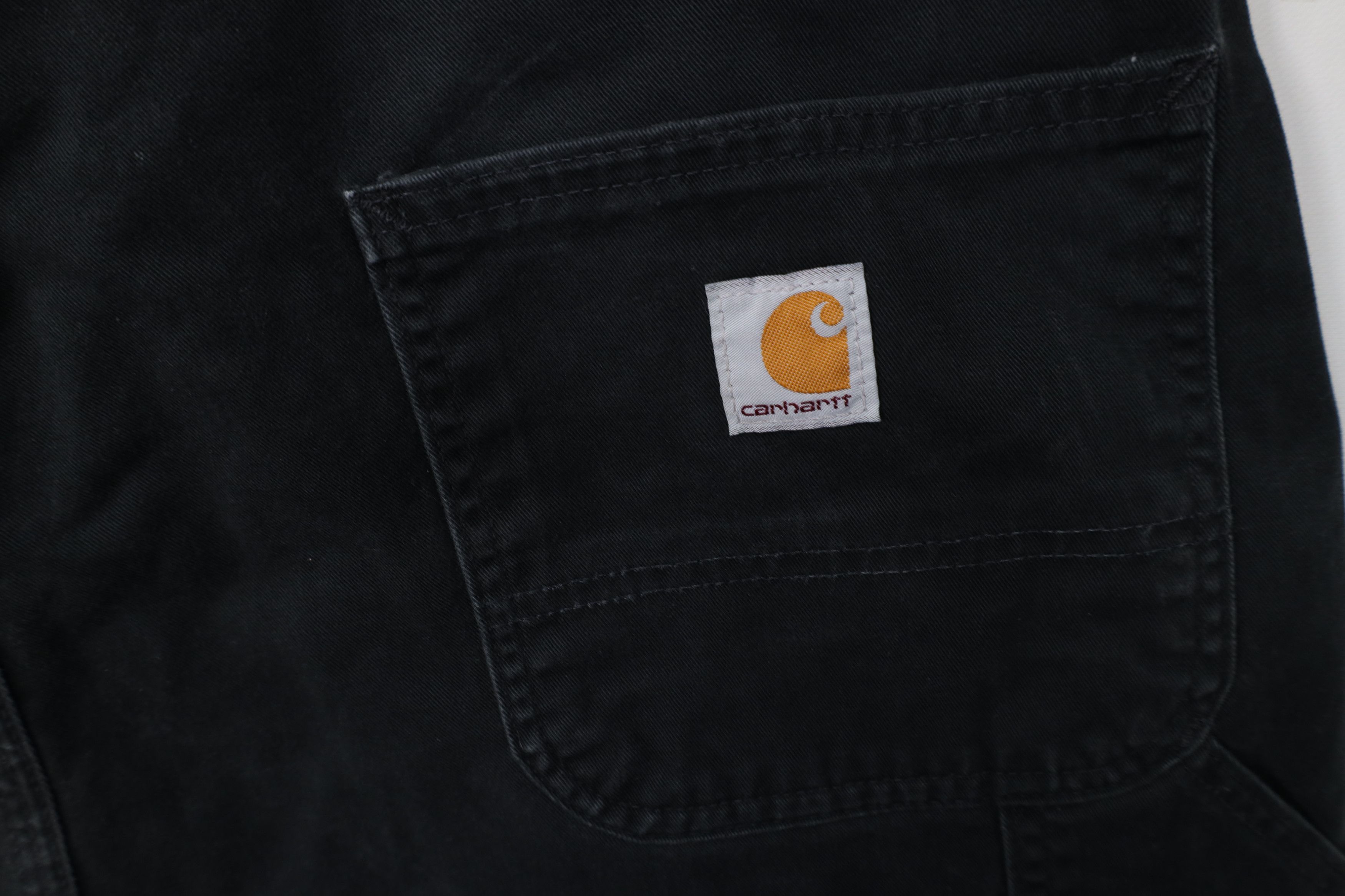 Carhartt Vintage Y2K Carhartt Wide Leg Dungaree Pants Black Cotton Size US 40 / EU 56 - 15 Thumbnail