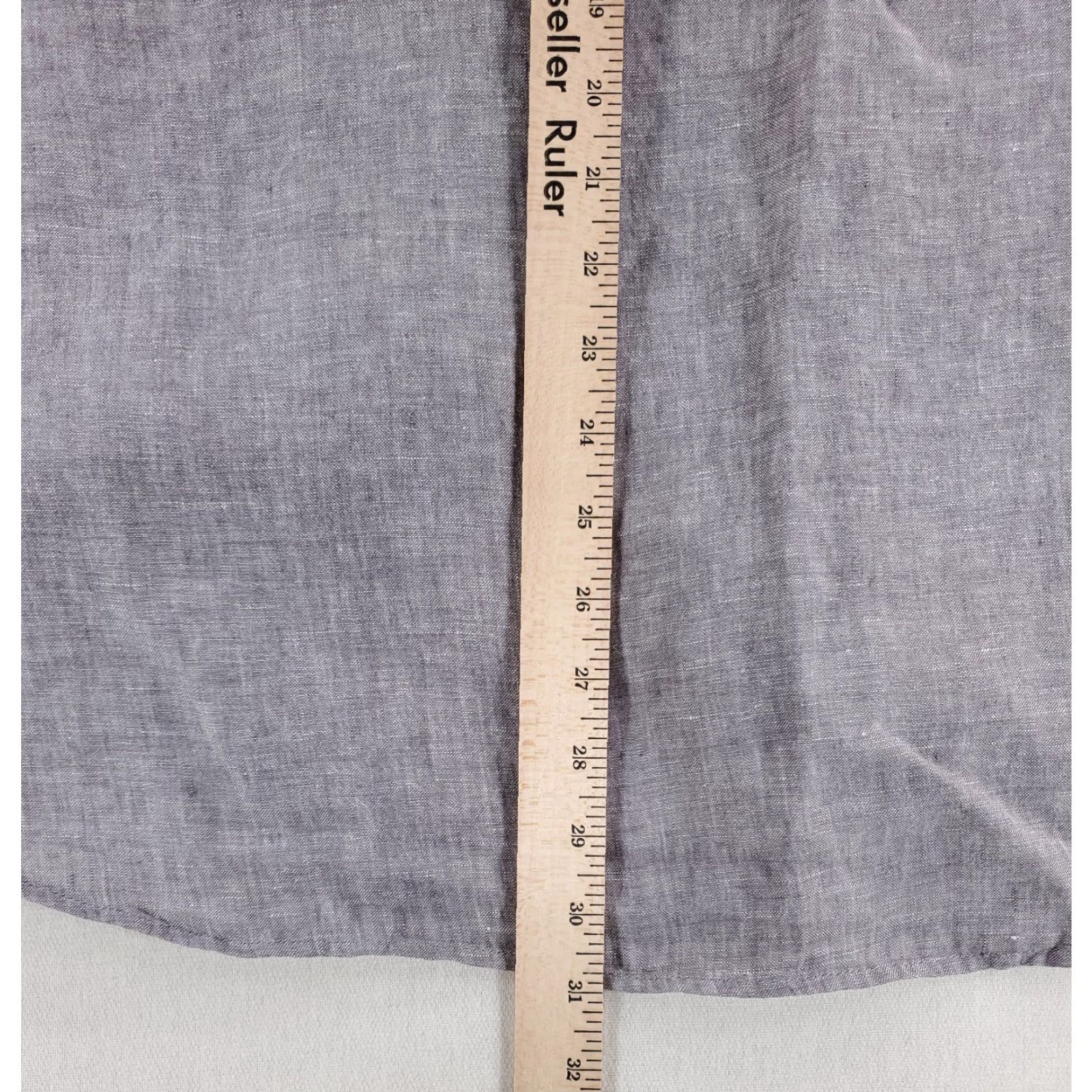 Banana Republic Banana Republic Shirt Gray Linen Long Sleeve Button-Up Mens L Size US L / EU 52-54 / 3 - 5 Thumbnail