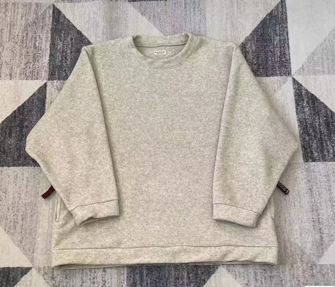 KAPITAL Nissan fine polar fleece pullover sweater