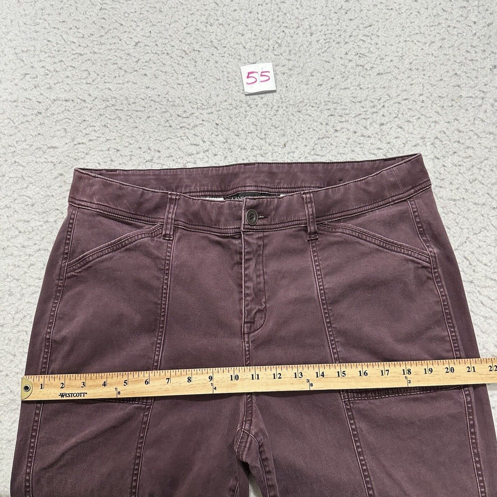 Other Lane Bryant 18 Purple High Rise Denim Skinny Jeans Stretch Size 40" / US 18 - 10 Thumbnail
