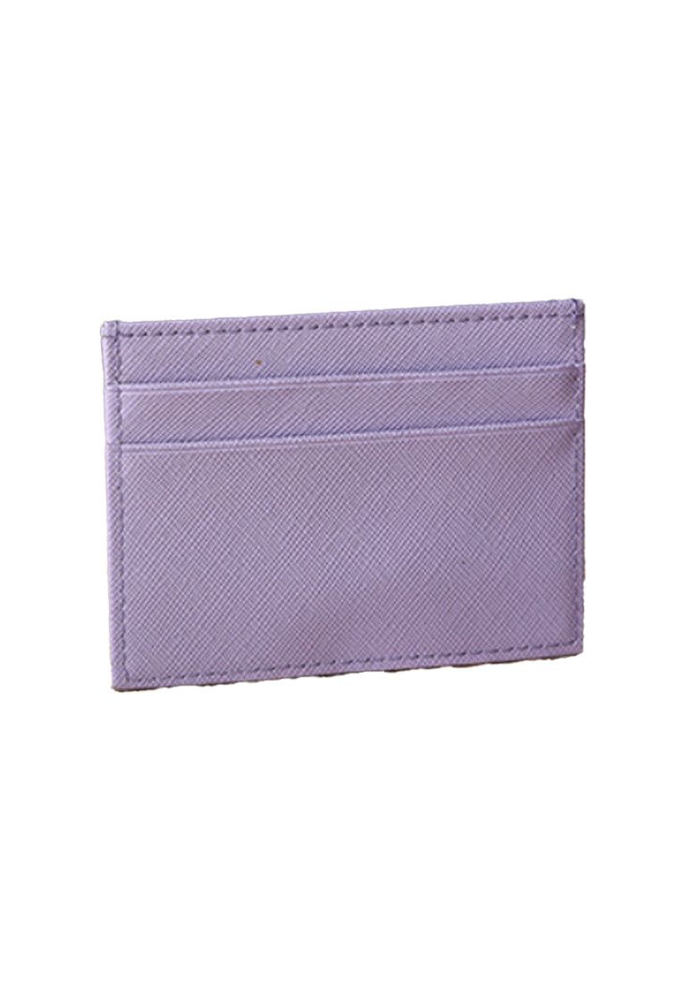Other Purple Grained Leather Card Holder Size ONE SIZE - 2 Thumbnail