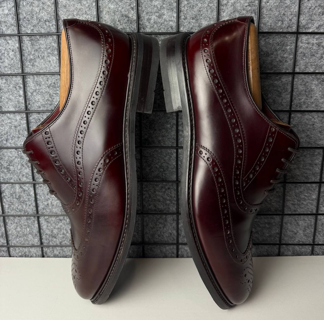 Loake Loake 1880 Demon Burgundy Leather Brogue Size US 11.5 / EU 44-45 - 4 Thumbnail
