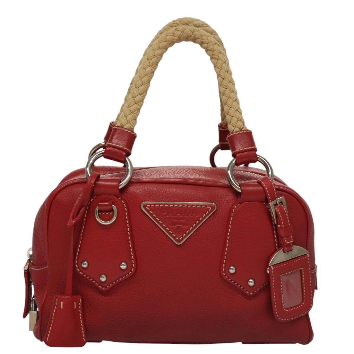 Red Leather Handbag (Pre-Owned)