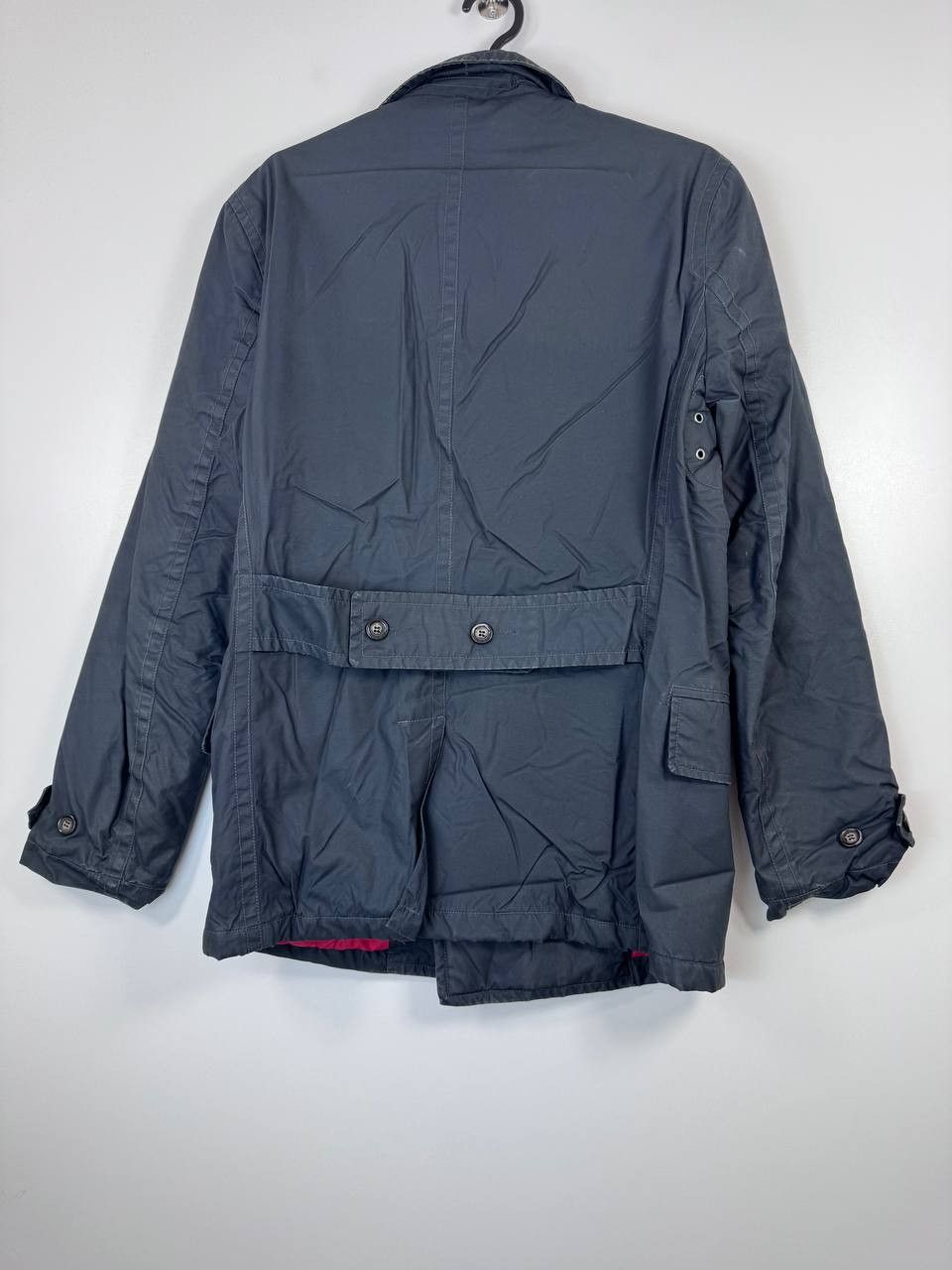 Boggi Boggi Milano Mens Double Breasted Jacket Coat Cotton Navy S Size US S / EU 44-46 / 1 - 7 Thumbnail