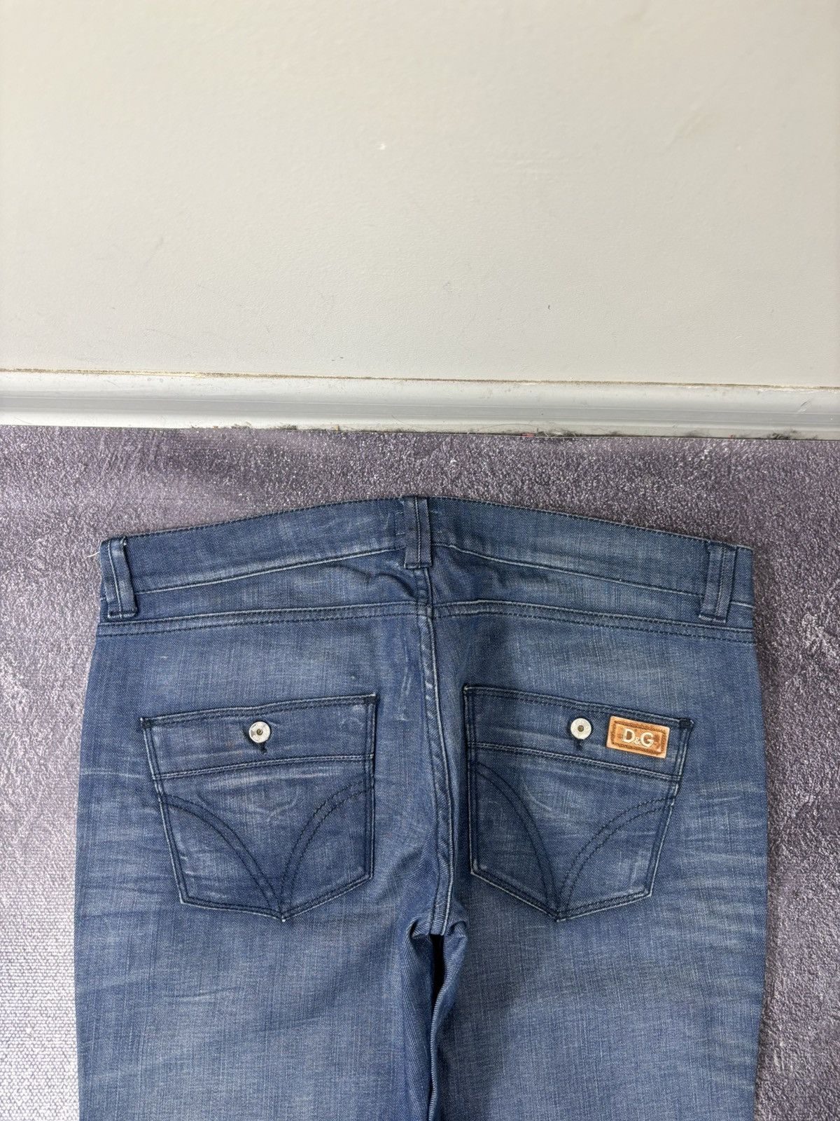 Dolce & Gabbana Vintage Dolce & Gabbana Women’s Girly Low Rise Denim Jeans Size 31" - 15 Thumbnail