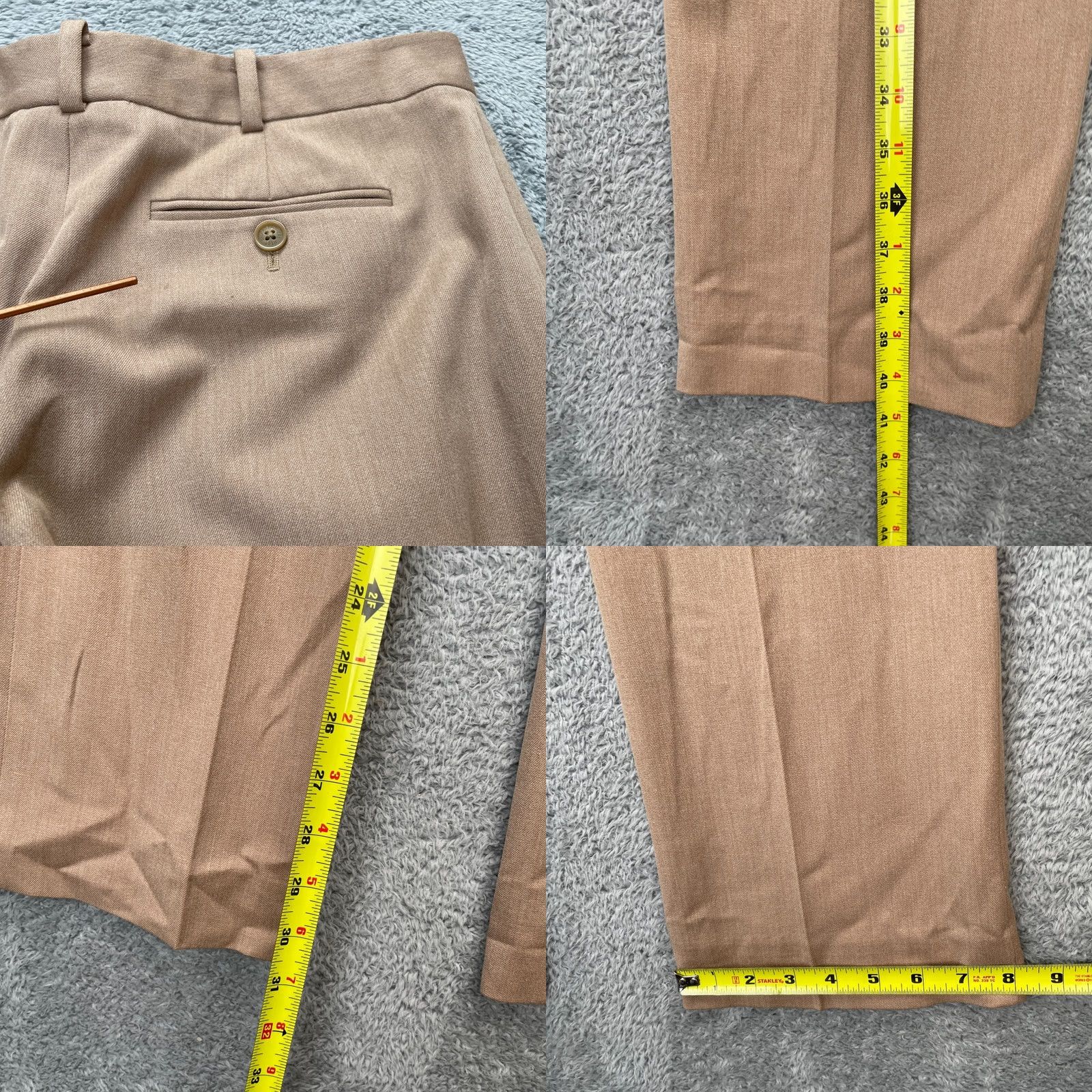 Brooks Brothers Brooks Brothers Womens Pants Brown Caroline Fit Straight Leg Stretch Business Size 24" / US 00 / IT 34 - 8 Thumbnail