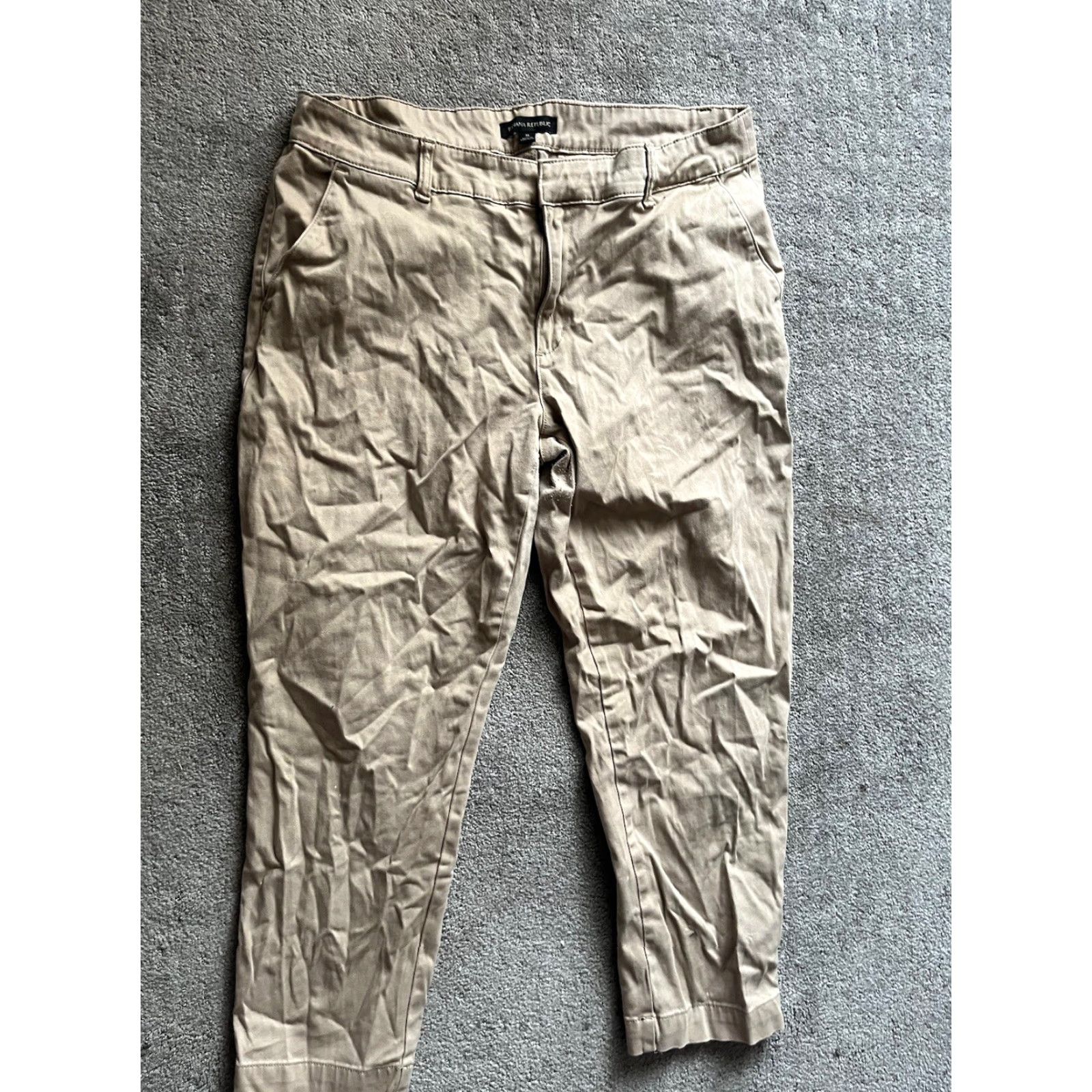 Banana Republic Banana Republic Pants Chino Beige Khaki Pockets Size 16 Regular Women) Size 38" / US 16 / IT 52 - 2 Thumbnail