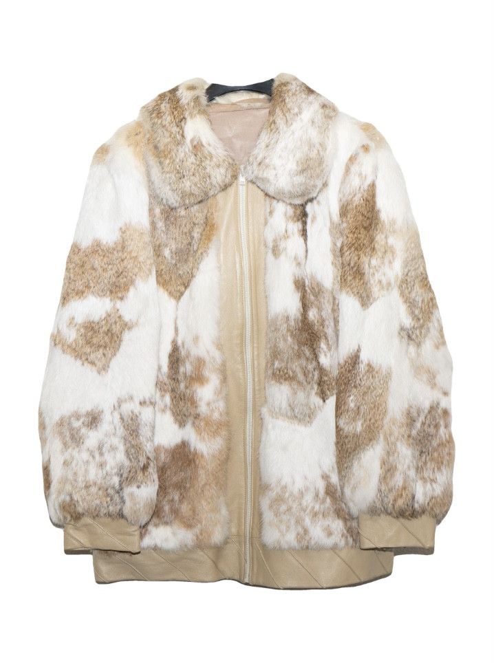 image of Vintage Fur Jacket in Bleu, Women's