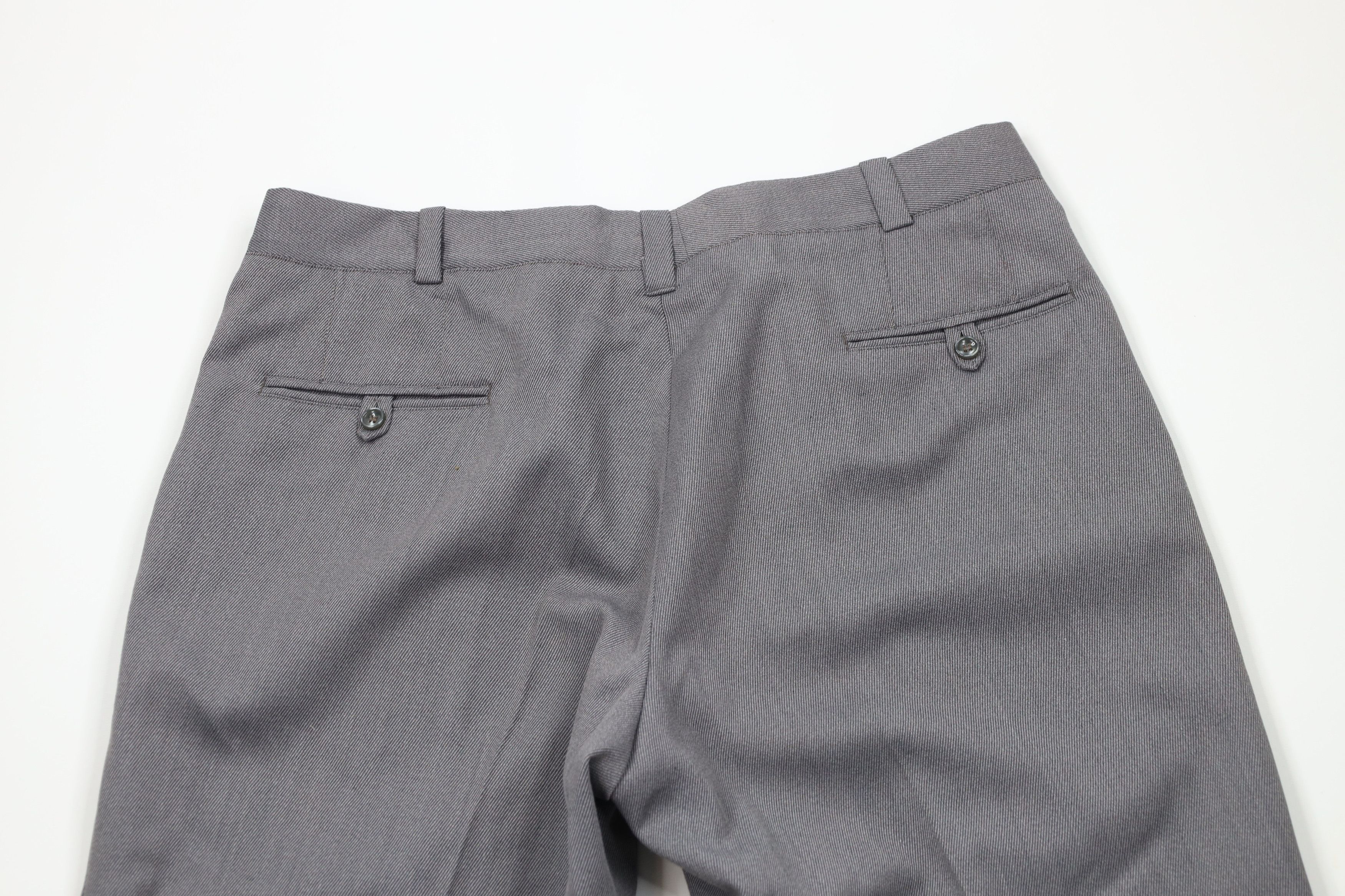 Vintage Vintage 70s Streetwear Whipcord Wide Leg Chino Pants Gray Size US 34 / EU 50 - 9 Thumbnail