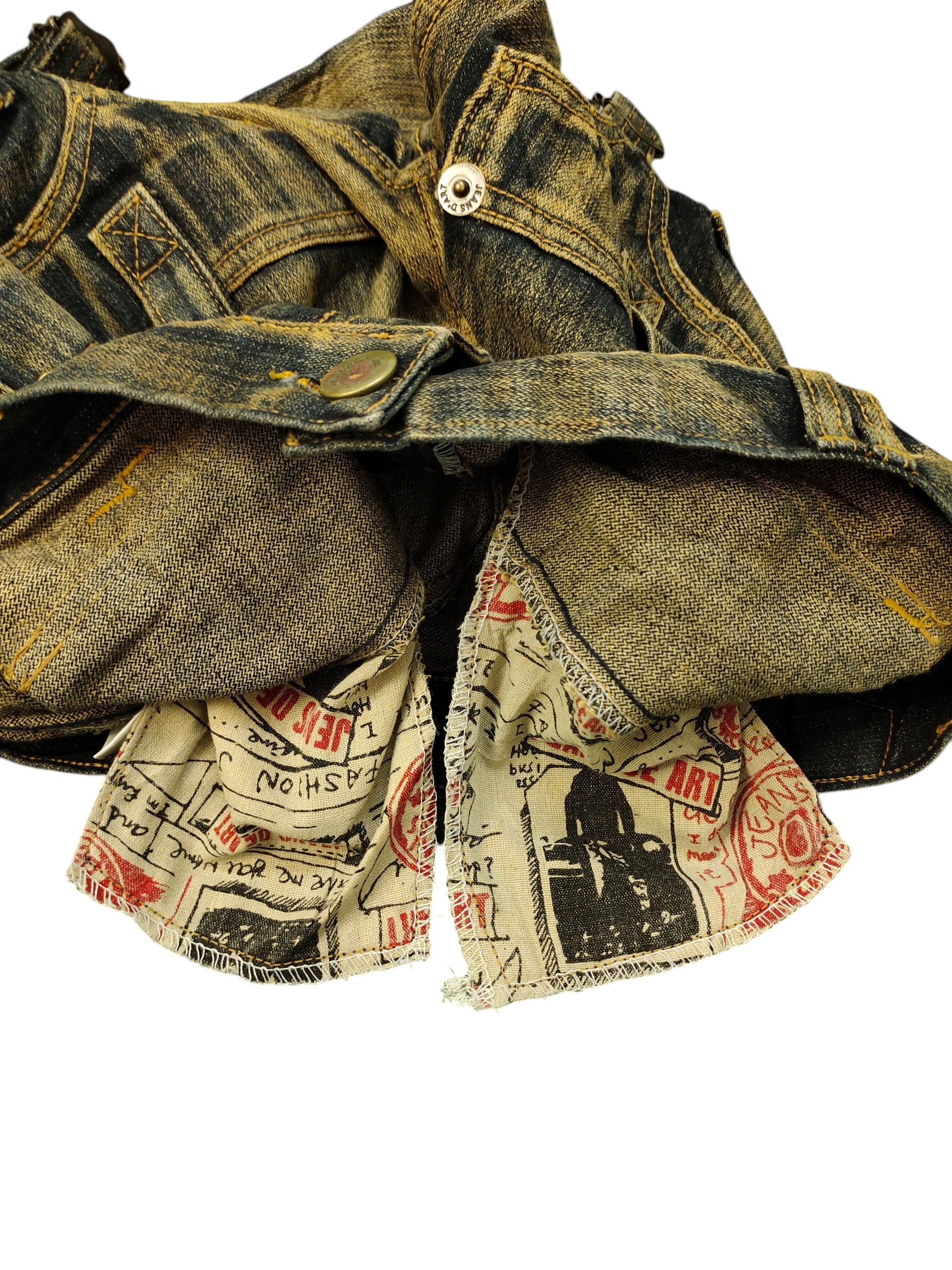 Japanese Brand DeArt Japan Bondage Tactical Multi Pocket Jeans Cyberpunk Size US 30 / EU 46 - 11 Thumbnail
