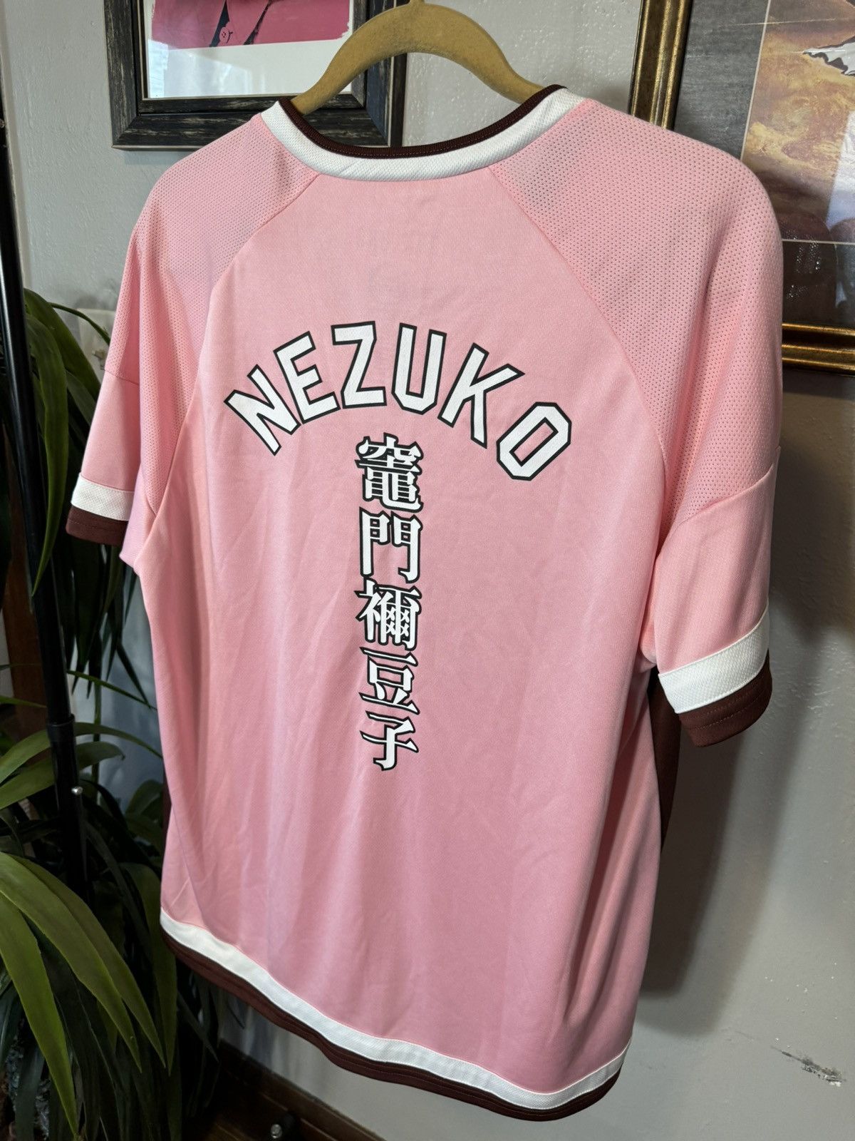 Japanese Brand Demon Slayer: Kimetsu no Yaiba Nezuko Soccer Jersey Size US XL / EU 56 / 4 - 7 Thumbnail