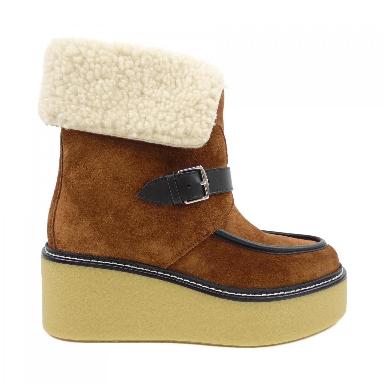 Hermes Hermès Hemisphere 37.5 Boots Leather Shoes DUTY FREE for USA