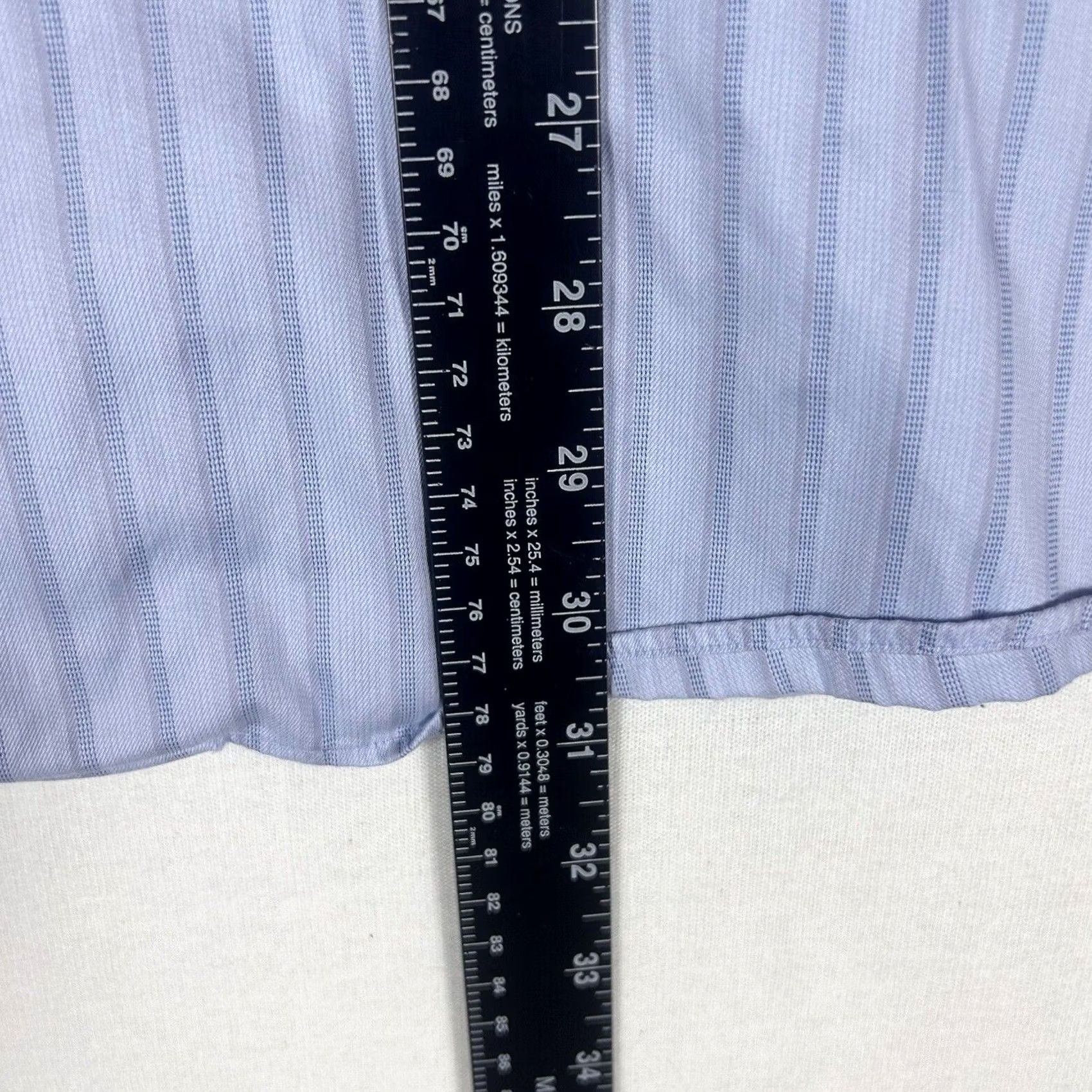 Tommy Bahama Tommy Bahama Button-Up Shirt Mens 16 (32-33) Long Sleeve Striped Silk Blend Cotton Blend Navy Blue/Multi Size US L / EU 52-54 / 3 - 6 Thumbnail