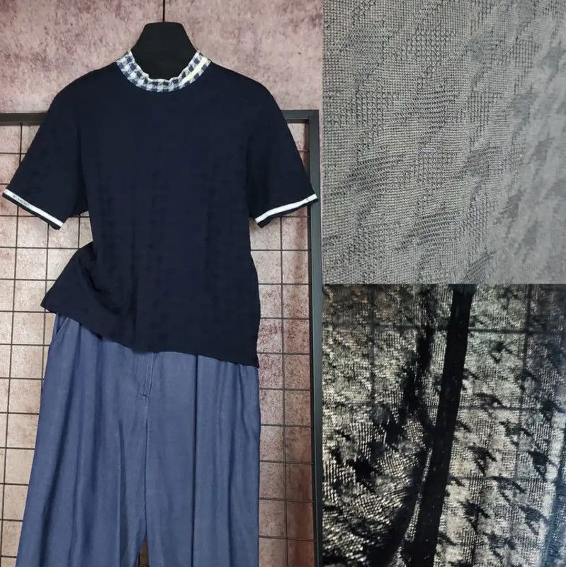 Burberry Burberry Women's Navy Cotton Knitted Sweater Size M / US 6-8 / IT 42-44 - 1 Thumbnail