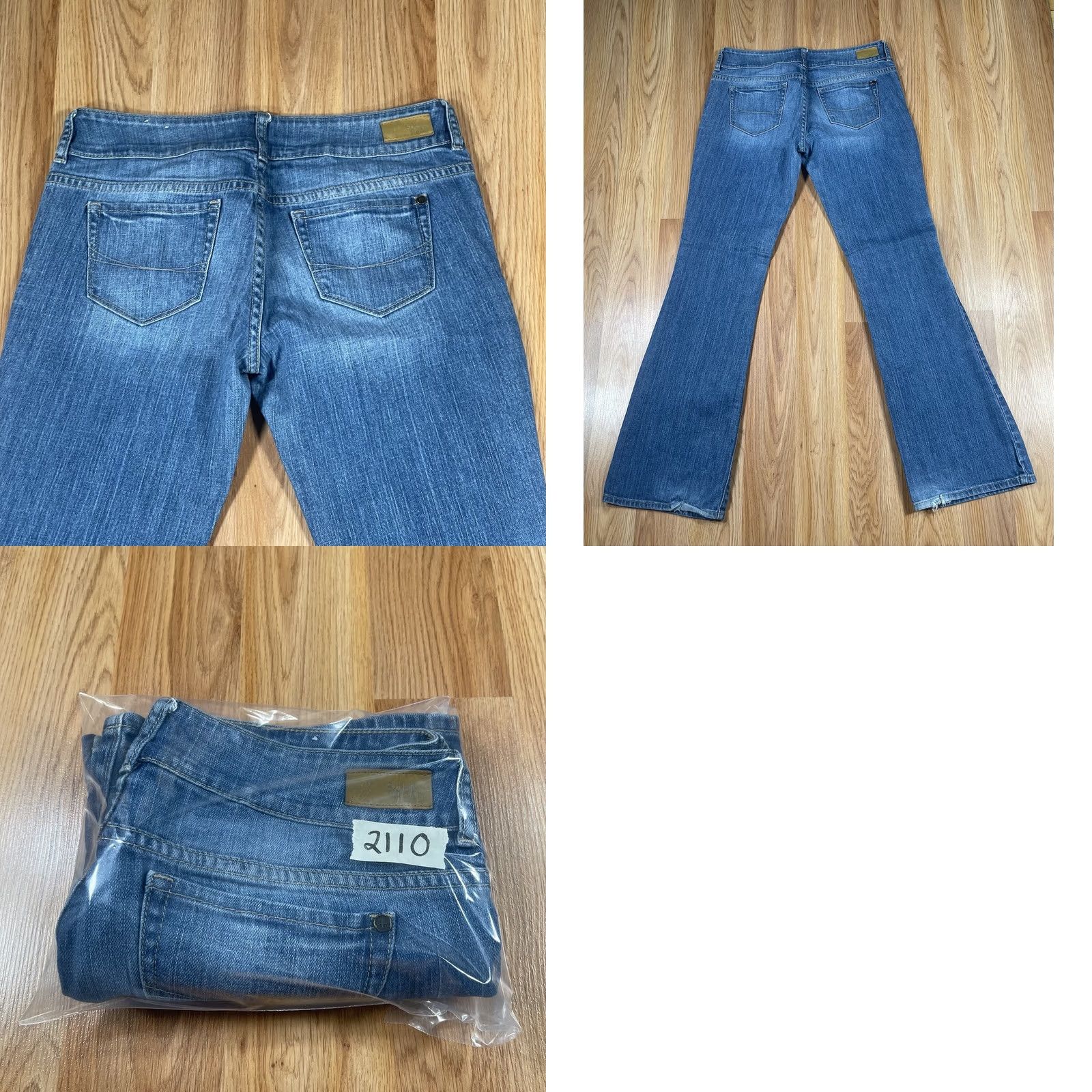 Vintage Bull Head Jeans Womens 9R Marin Flare Leg Mid Rise Stretch Blue Denim Pants Jeans Size 30" / US 8 / IT 44 - 10 Thumbnail