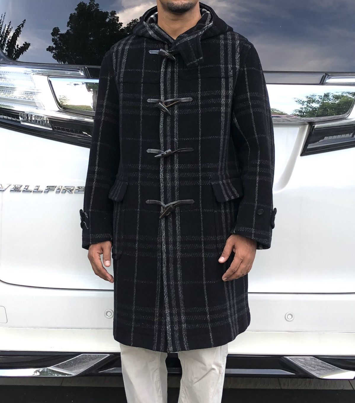 Burberry Authentic Burberry London Novacheck Wool Duffle Coat Jacket Size US M / EU 48-50 / 2 - 2 Thumbnail