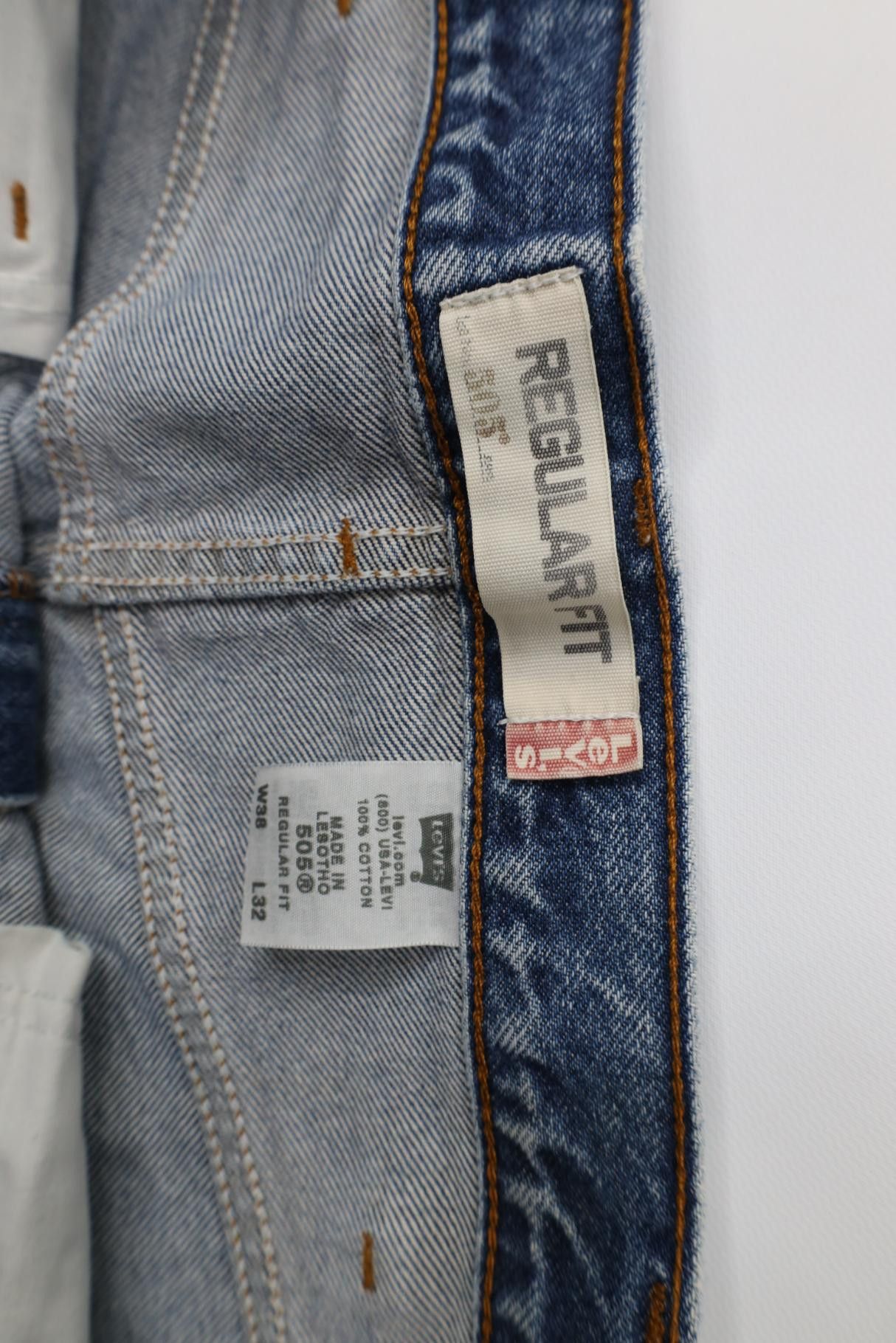 Levi's Vintage Y2K 2006 Levis 505 Regular Straight Leg Denim Jeans Size US 38 / EU 54 - 7 Thumbnail