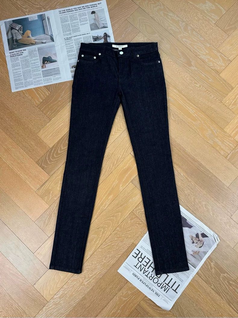 Givenchy Givenchy Solid Color Stretch Skinny Jeans, Dark Blue Size US 38 / EU 54 - 2 Thumbnail