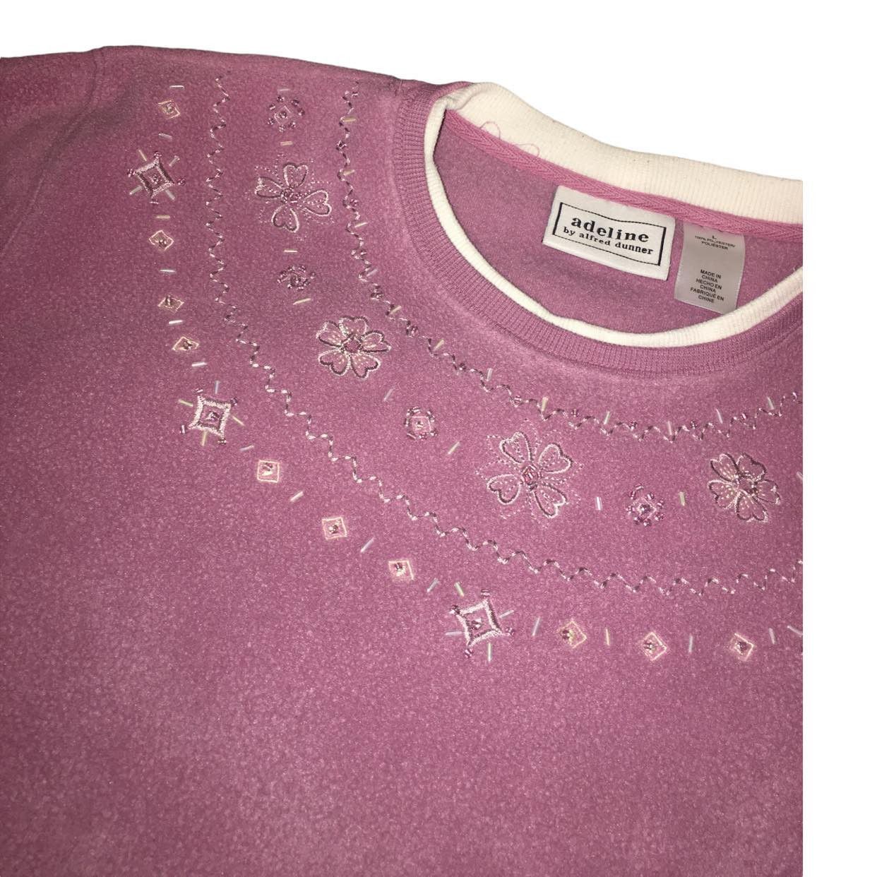 Other Vintage Adeline Alfred Dunner Long Sleeve Sweater Crewneck L Size L / US 10 / IT 46 - 2 Thumbnail
