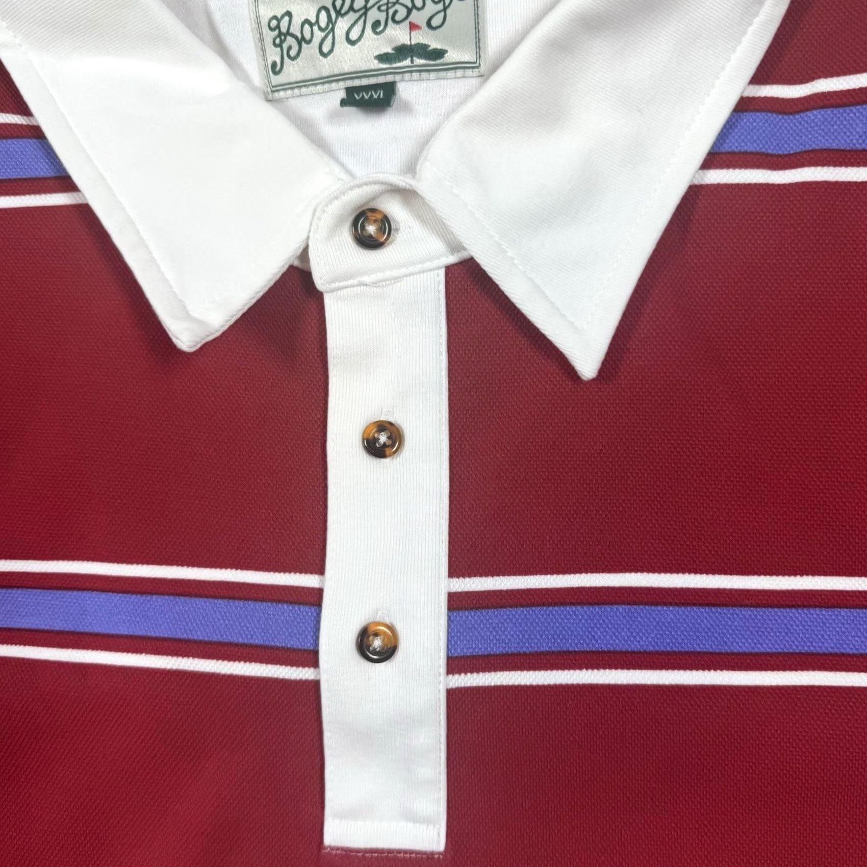 Vintage Bogey Boys Polo Shirt Mens 3XL Red Striped Golf Short Sleeve NWOT Casual Shirt Mens Size US XXL / EU 58 / 5 - 4 Thumbnail