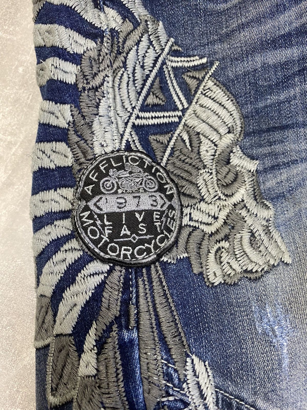 Affliction × Japanese Brand × Vintage Crazy Vintage Y2K Affliction Jeans Live Fast Motorcycles Size US 32 / EU 48 - 2 Thumbnail