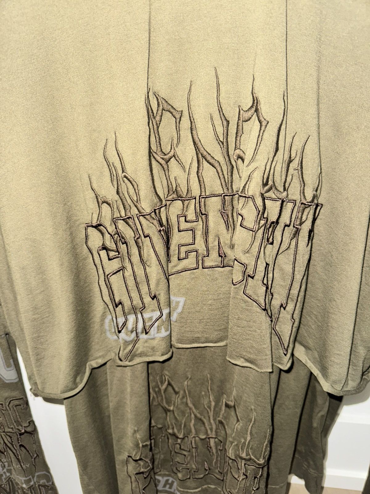 Givenchy logo-embroidered layered cotton hoodie Size US M / EU 48-50 / 2 - 2 Thumbnail