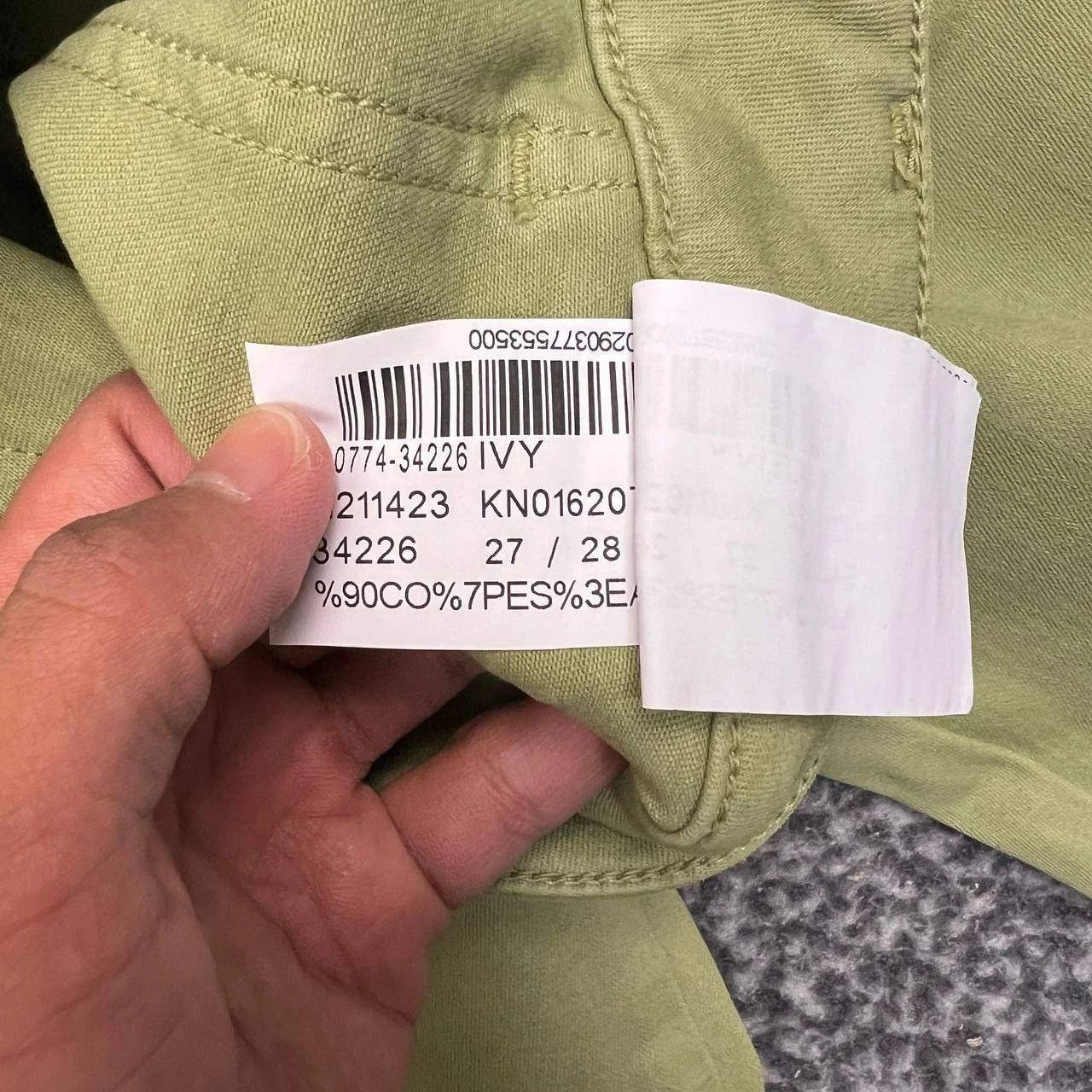 Mavi Mavi Ivy Jeans Women 27x28 Mid Rise Slim Cargo Pants Denim Size 27" / US 4 / IT 40 - 8 Thumbnail