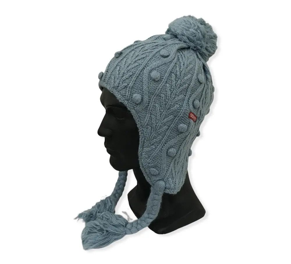 Japanese Brand × Vintage Japanese Brand Plain Earflap Beanie Hat Size ONE SIZE - 1 Thumbnail