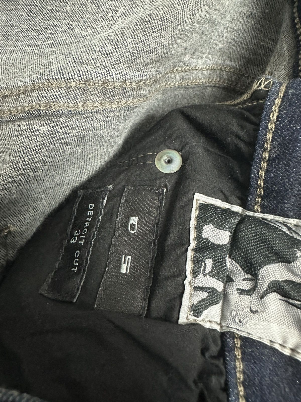 Rick Owens Dirty Blue Detroit Cut Denim Size US 33 - 10 Thumbnail