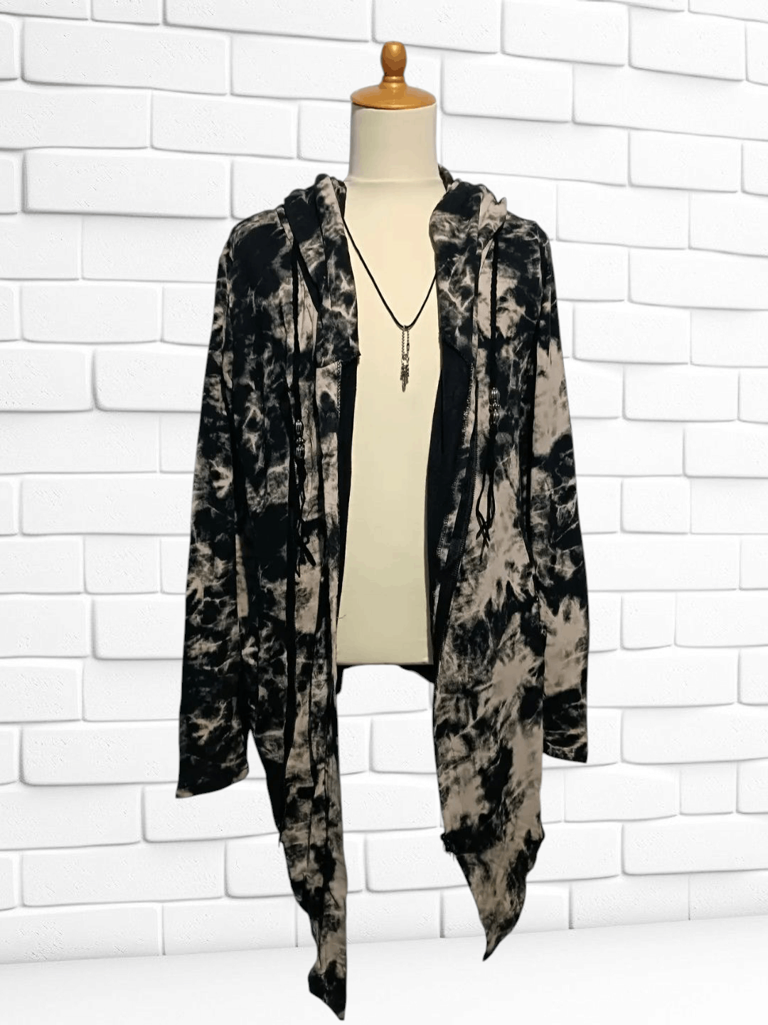 semanticdesign Asymmetrical Hoodie Jacket Destroyed Tie Dye Size US M / EU 48-50 / 2 - 3 Thumbnail