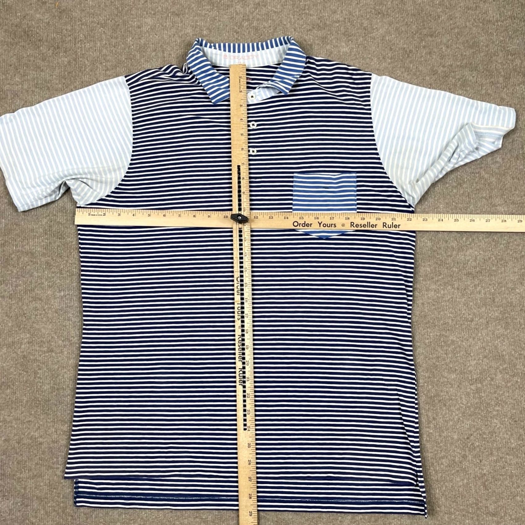 Vintage B. Draddy Polo Shirt Mens M Blue Short Sleeve Collared Golf Preppy Vintage: No Size US M / EU 48-50 / 2 - 6 Thumbnail