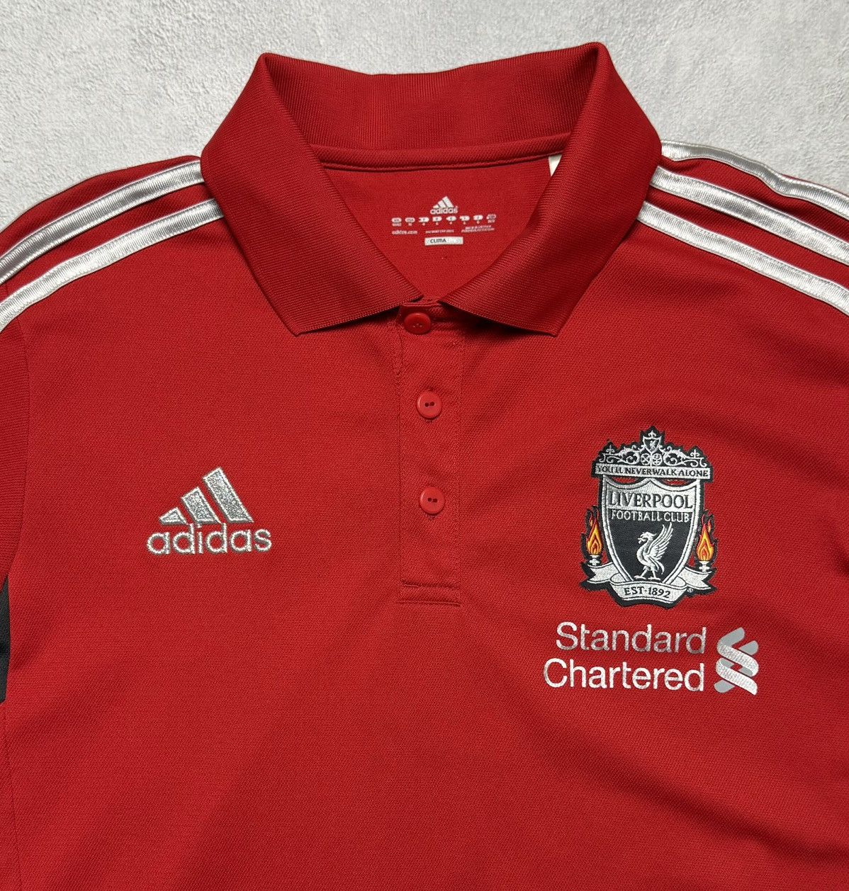 Adidas Liverpool 2011 2012 Football Soccer Polo Shirt Jersey Adidas Size US M / EU 48-50 / 2 - 7 Thumbnail