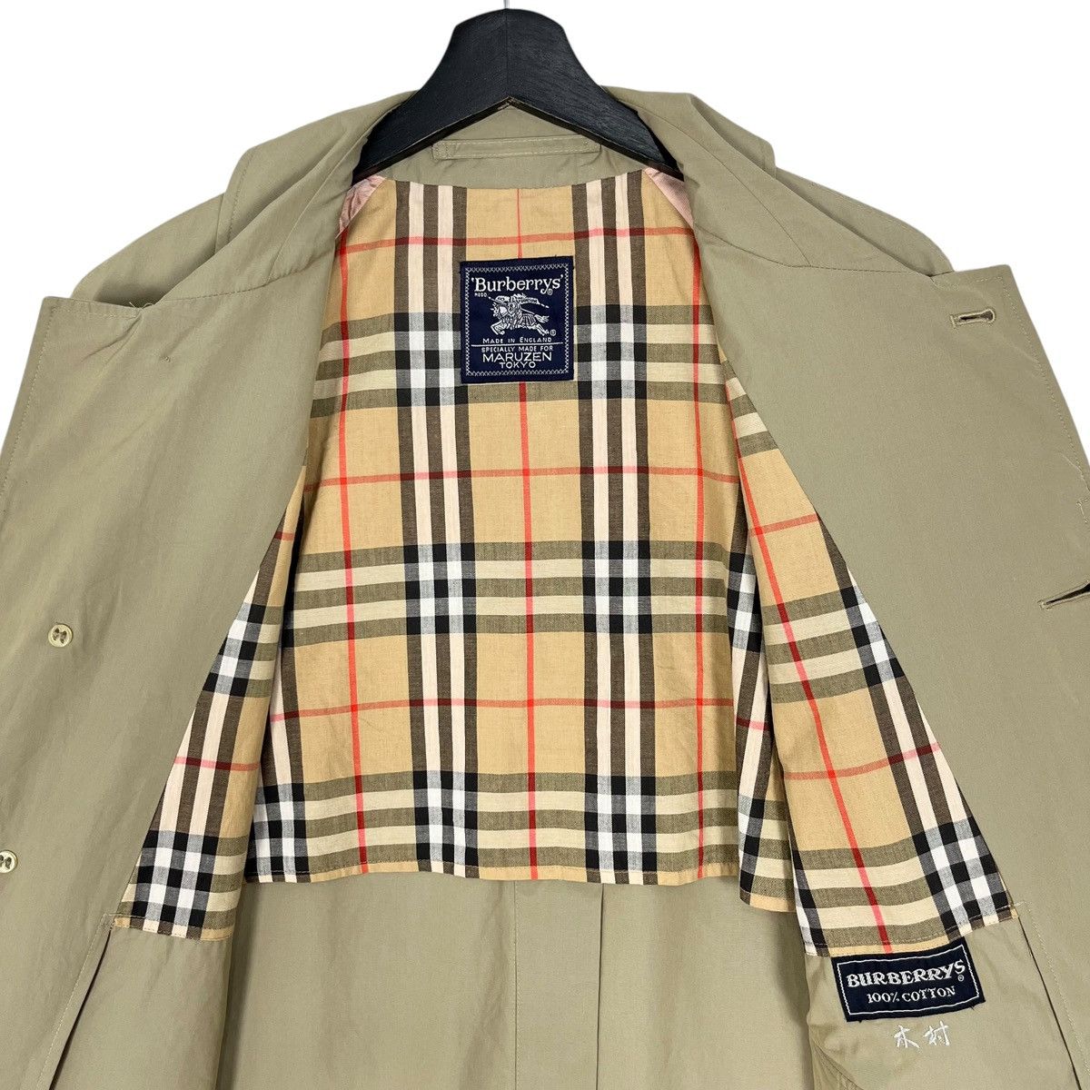 Burberry × Vintage Vintage Burberrys Single Layer Nova Check Women Trench Coat Size L / US 10 / IT 46 - 8 Thumbnail