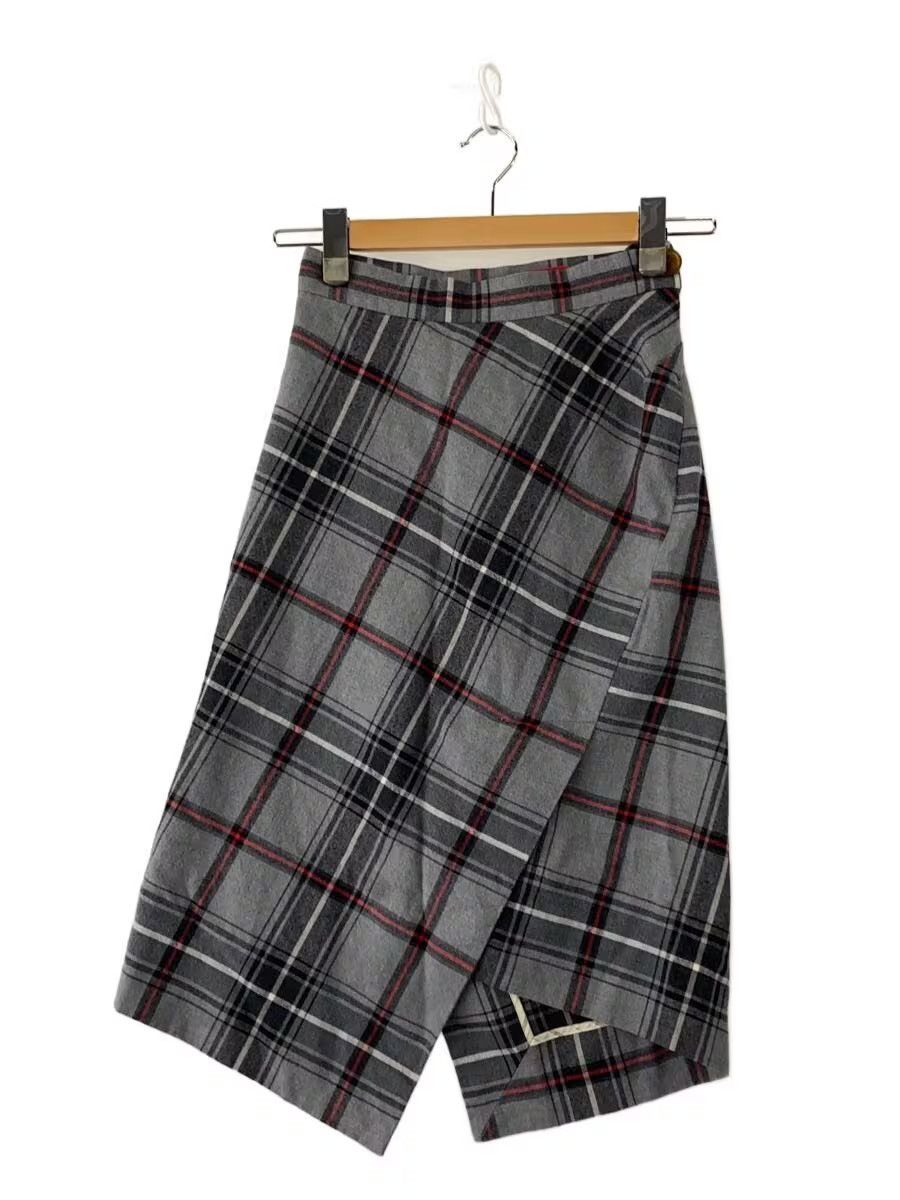 Vivienne Westwood Asymmetrical Plaid Wool Skirt Size 25" / US 0 / IT 36 - 1 Thumbnail