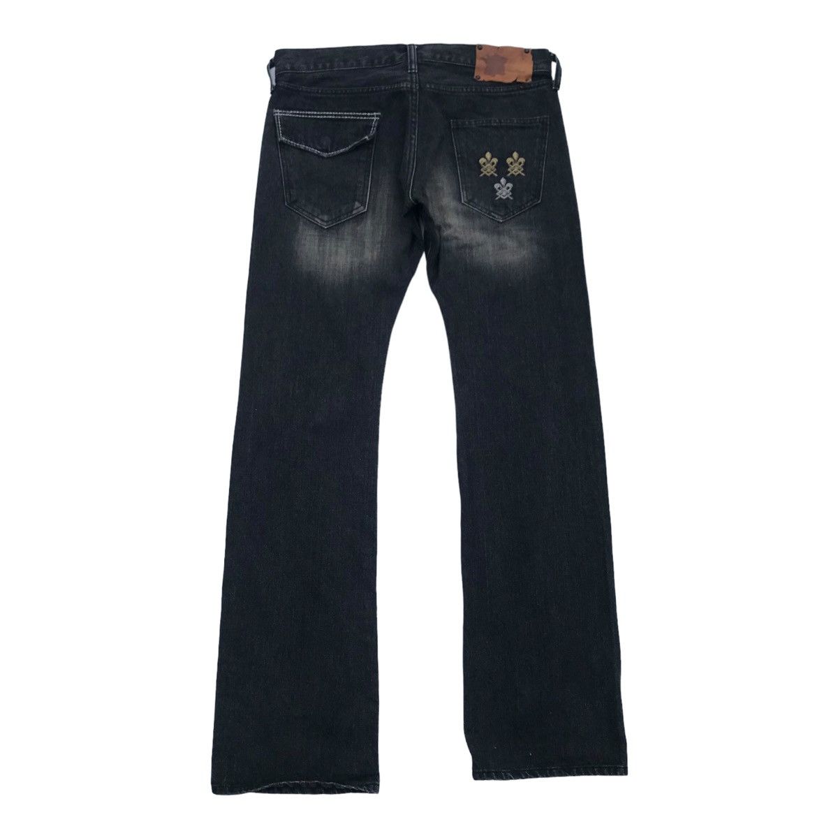 Japanese Brand Roi Franc Japan Bleach Studded Denim Pants Size US 32 / EU 48 - 7 Thumbnail