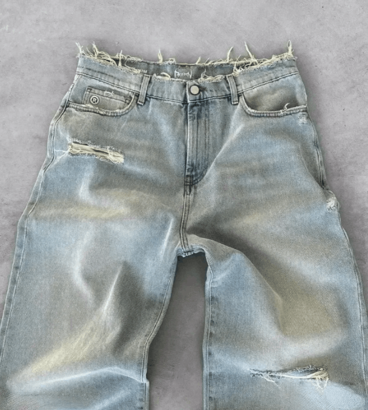 Japanese Brand Washing Old Baggy Jeans Size US 32 / EU 48 - 2 Thumbnail