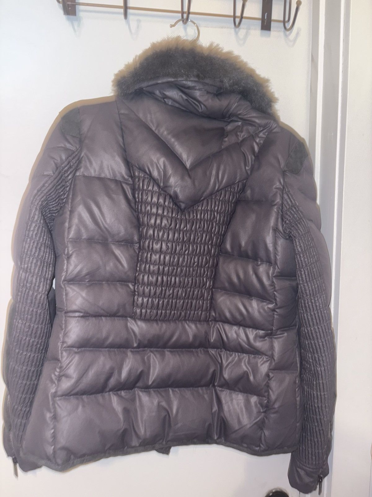 Other GIACOMO WOMANS JACKET FUR GREY Size S / US 4 / IT 40 - 4 Thumbnail