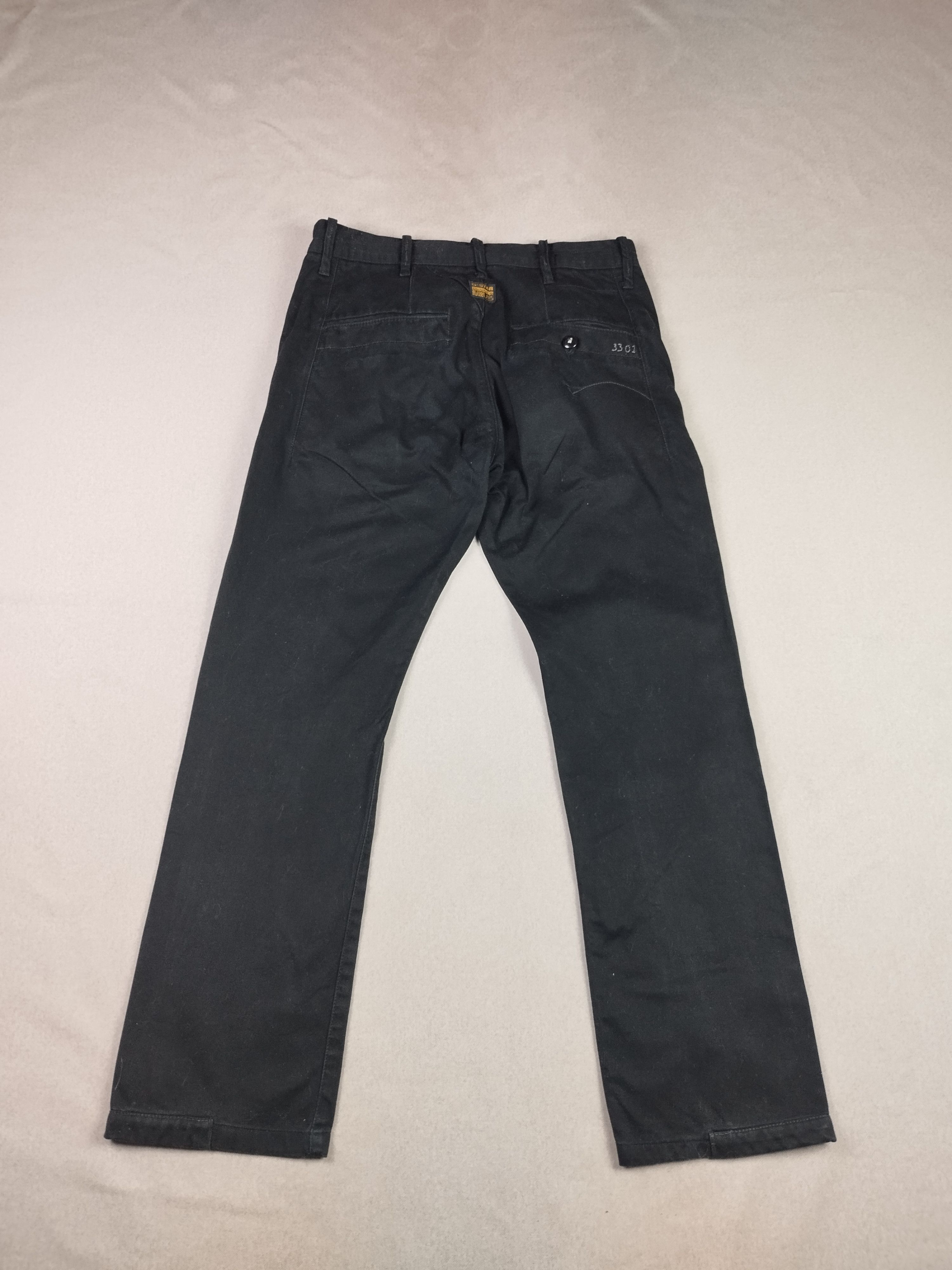 G-Star G Star Raw 3301 biker styled denim jeans Size US 32 / EU 48 - 3 Thumbnail